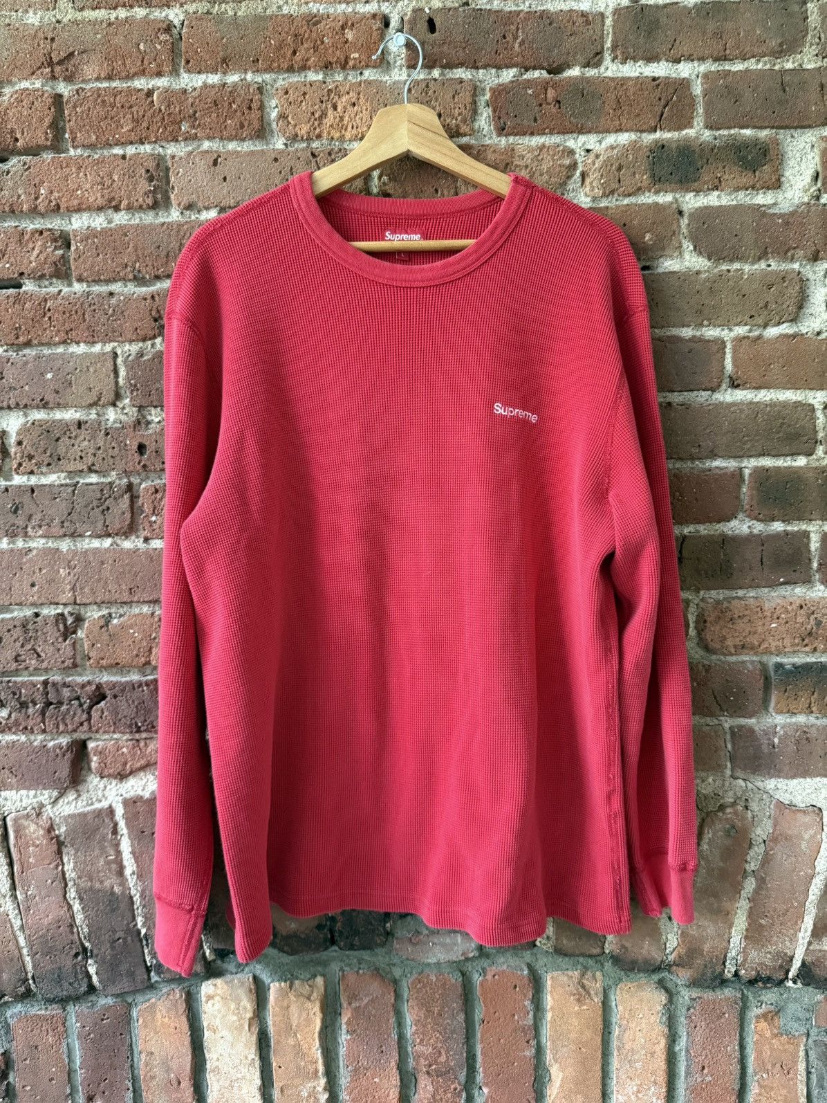 Supreme Hq Waffle Thermal | Grailed