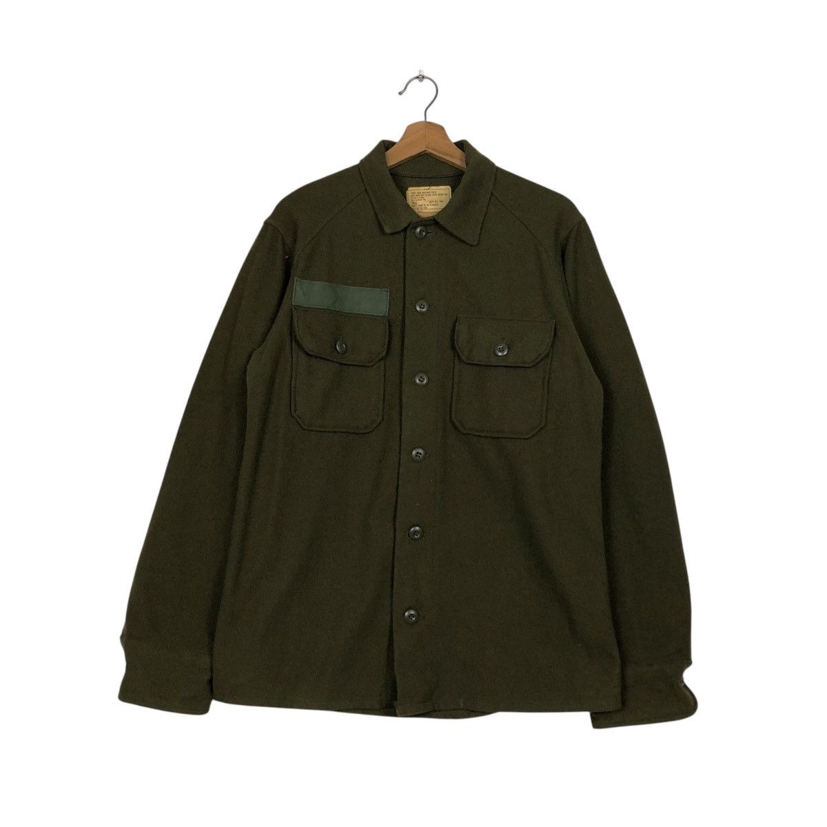 Vintage 🔥VINTAGE WOOL BUTTON CHORE JACKET MILITARY USN Size US S / EU 44-46 / 1 - 3 Thumbnail