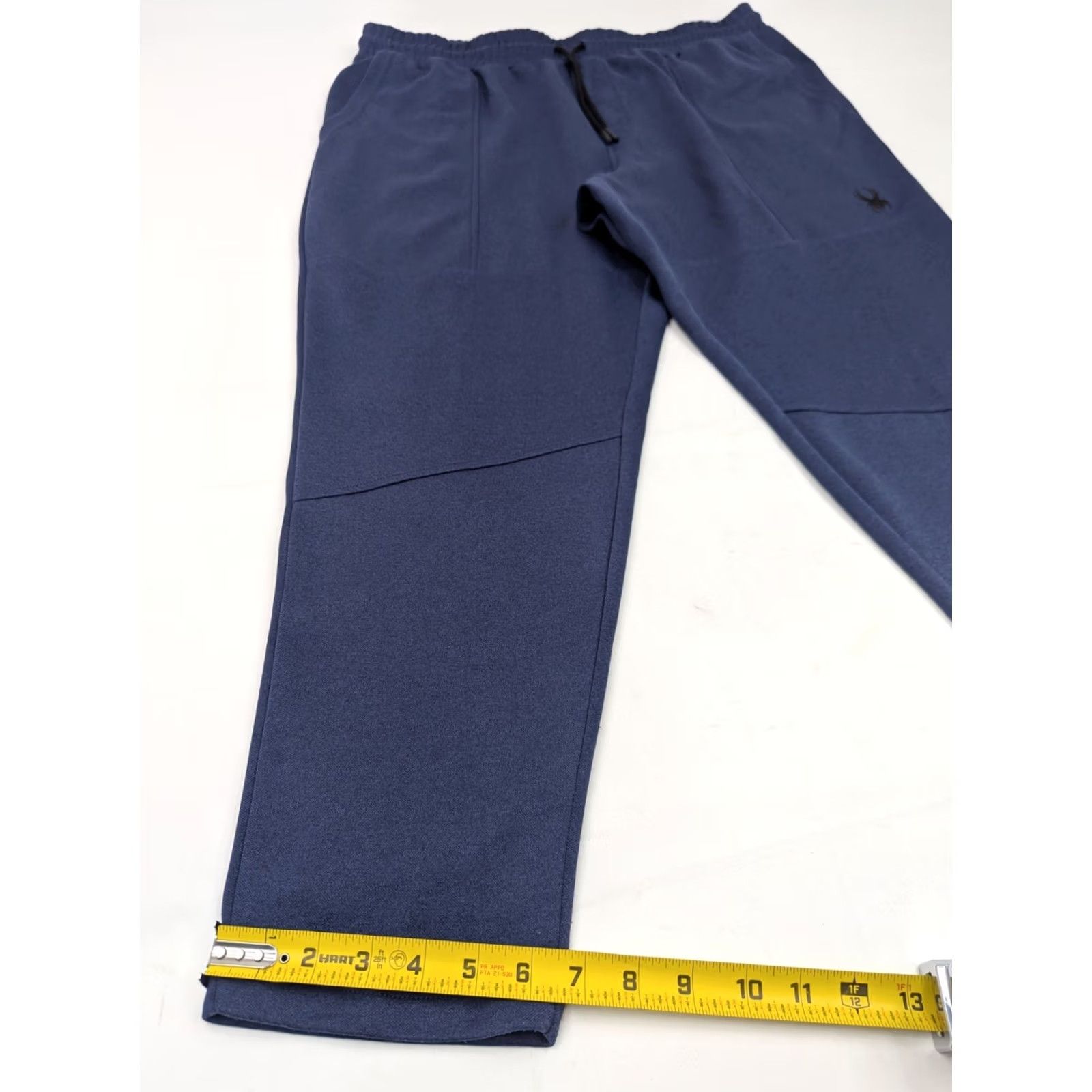 Spyder Spyder Active ProWeb Sweat Pants Men XL Navy Blue 37x28 Stretch Drawstring Pockets Athletic Size US 36 / EU 52 - 3 Thumbnail