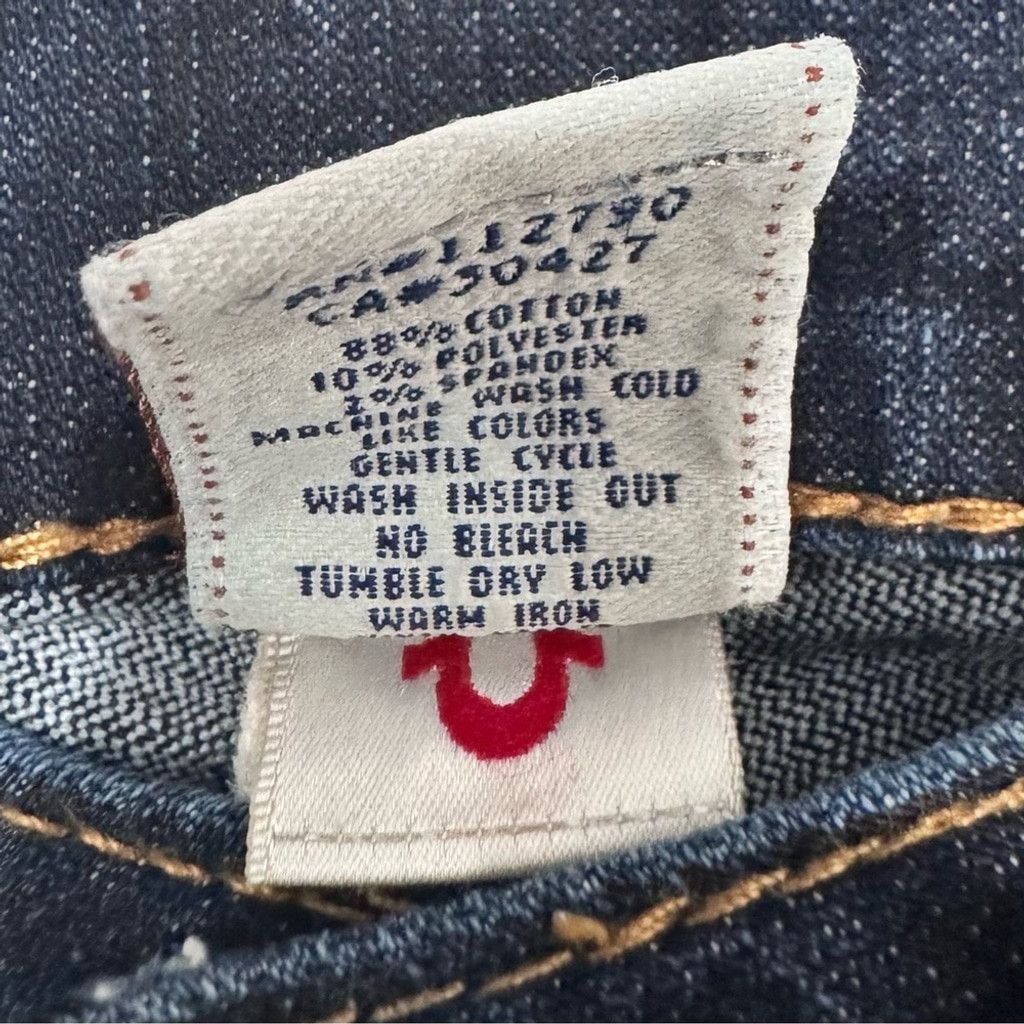 True Religion True Religion Y2K Women's Jeans–Big-T Flap Pockets Low-Rise Size 28" / US 6 / IT 42 - 6 Thumbnail