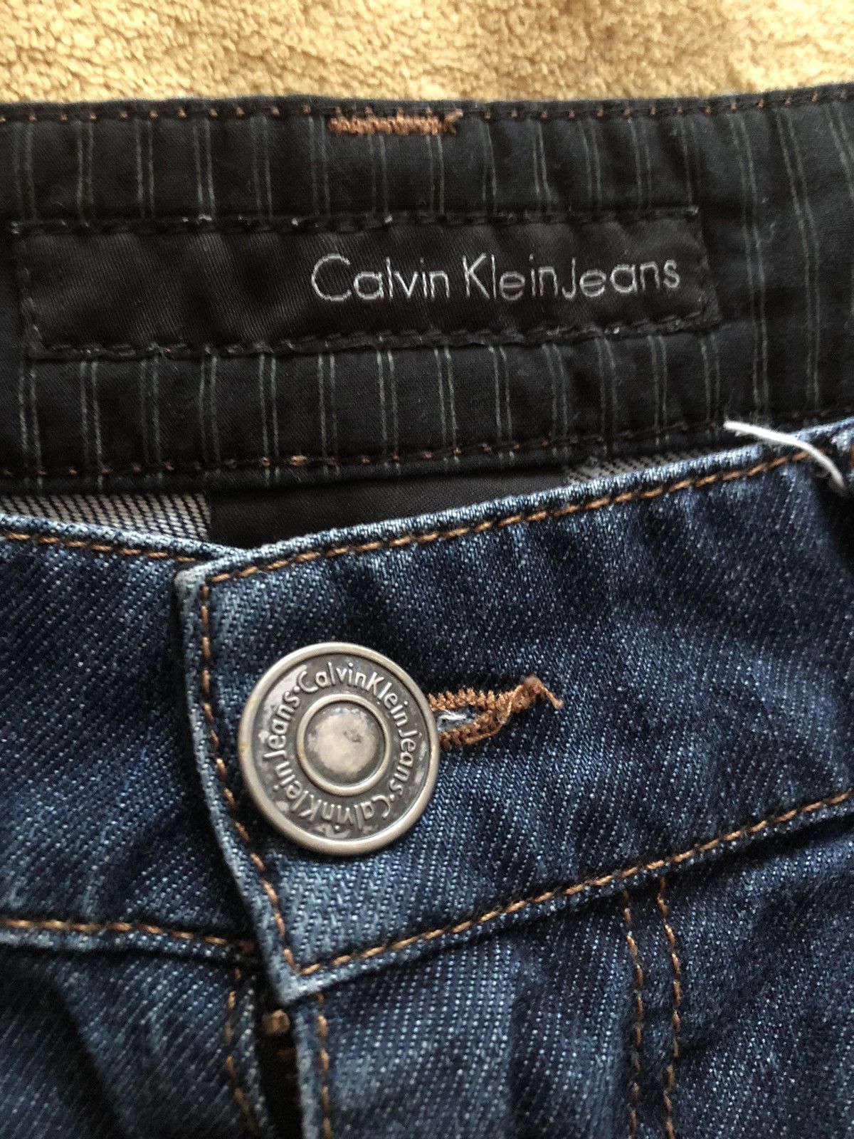 Calvin Klein CALVIN KLEIN JEANS VINTAGE SLIM FIT DENIM PANTS Size US 32 / EU 48 - 3 Thumbnail