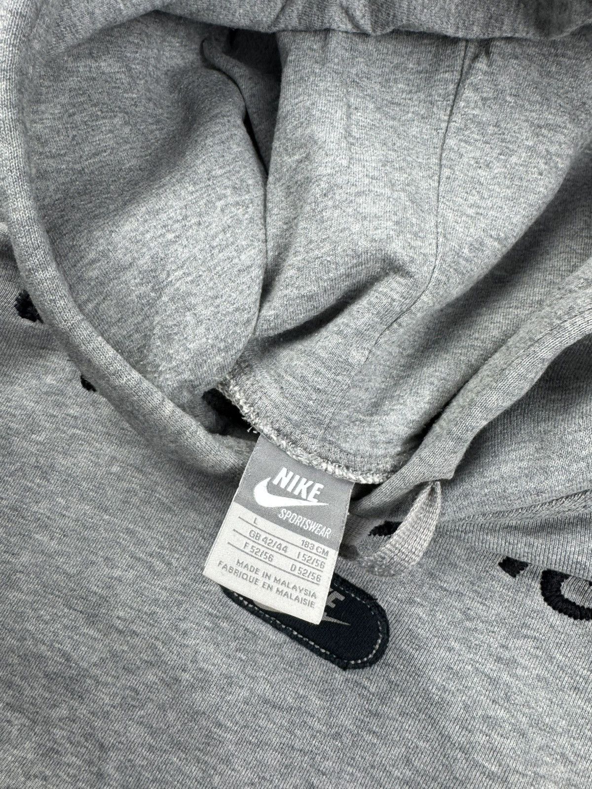 Nike × Vintage NIKE VINTAGE CENTER LOGO OVERSIZE BOXY HOODIE Size US L / EU 52-54 / 3 - 6 Thumbnail