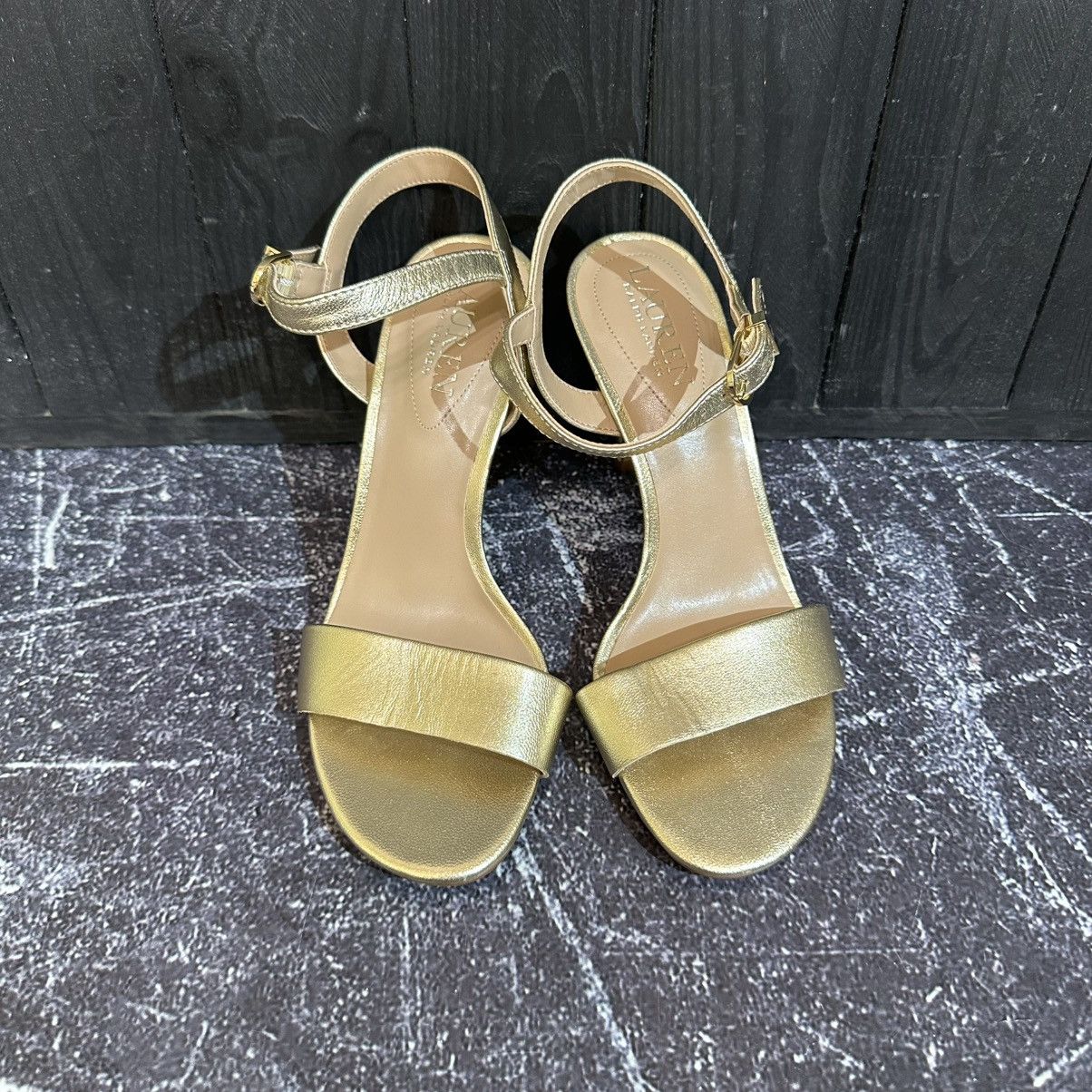 Lauren Ralph Lauren Lauren Ralph Lauren Women’s Gold Heels 6.5 US 37 EU Size US 7 / IT 37 - 4 Thumbnail