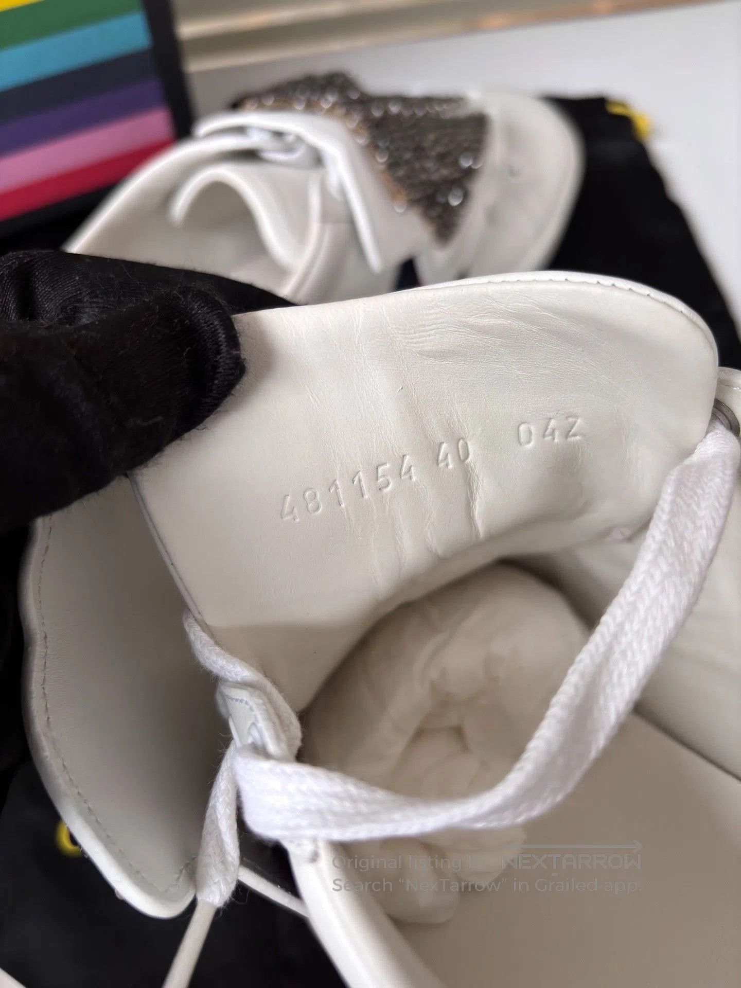 Gucci Gucci Limited Crystal Bow White Sneakers. Size US 8.5 / IT 38.5 - 9 Thumbnail