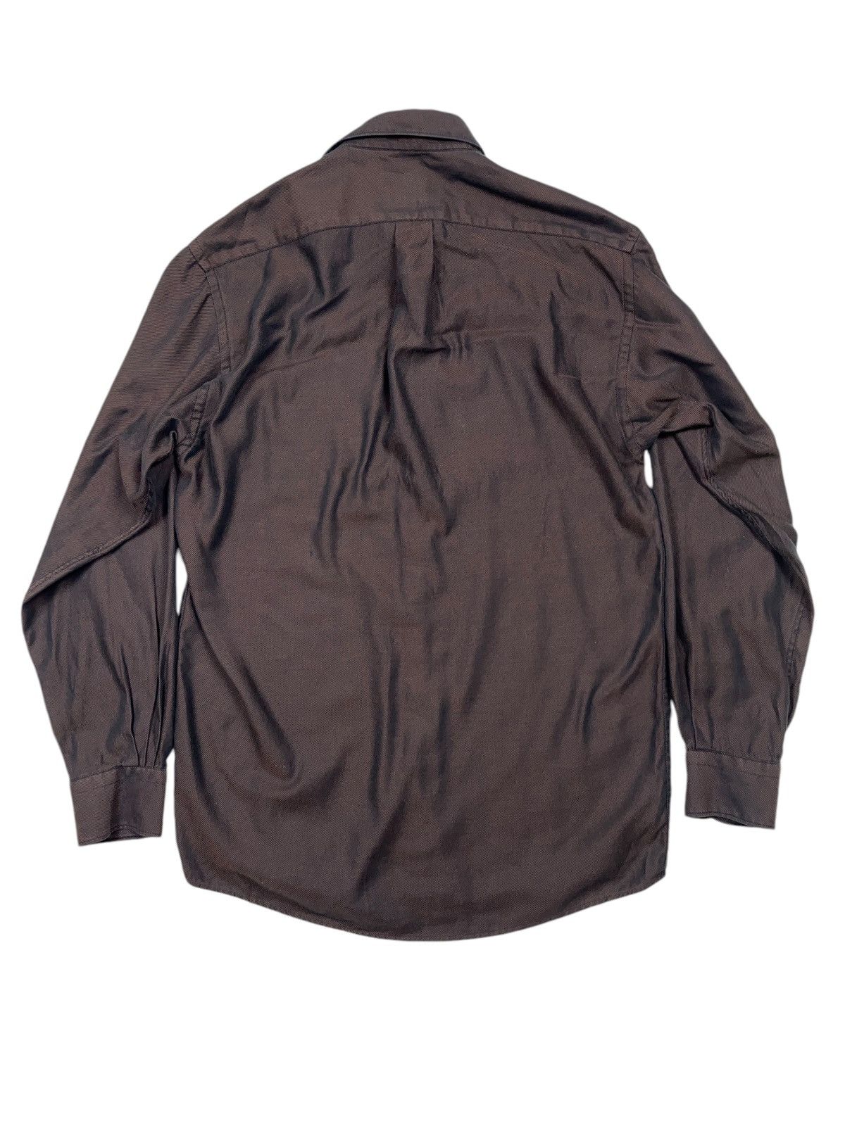 Kenzo × Vintage Vintage Kenzo Homme Bronze Single Pocket Button Up Shirt Size US XL / EU 56 / 4 - 3 Thumbnail