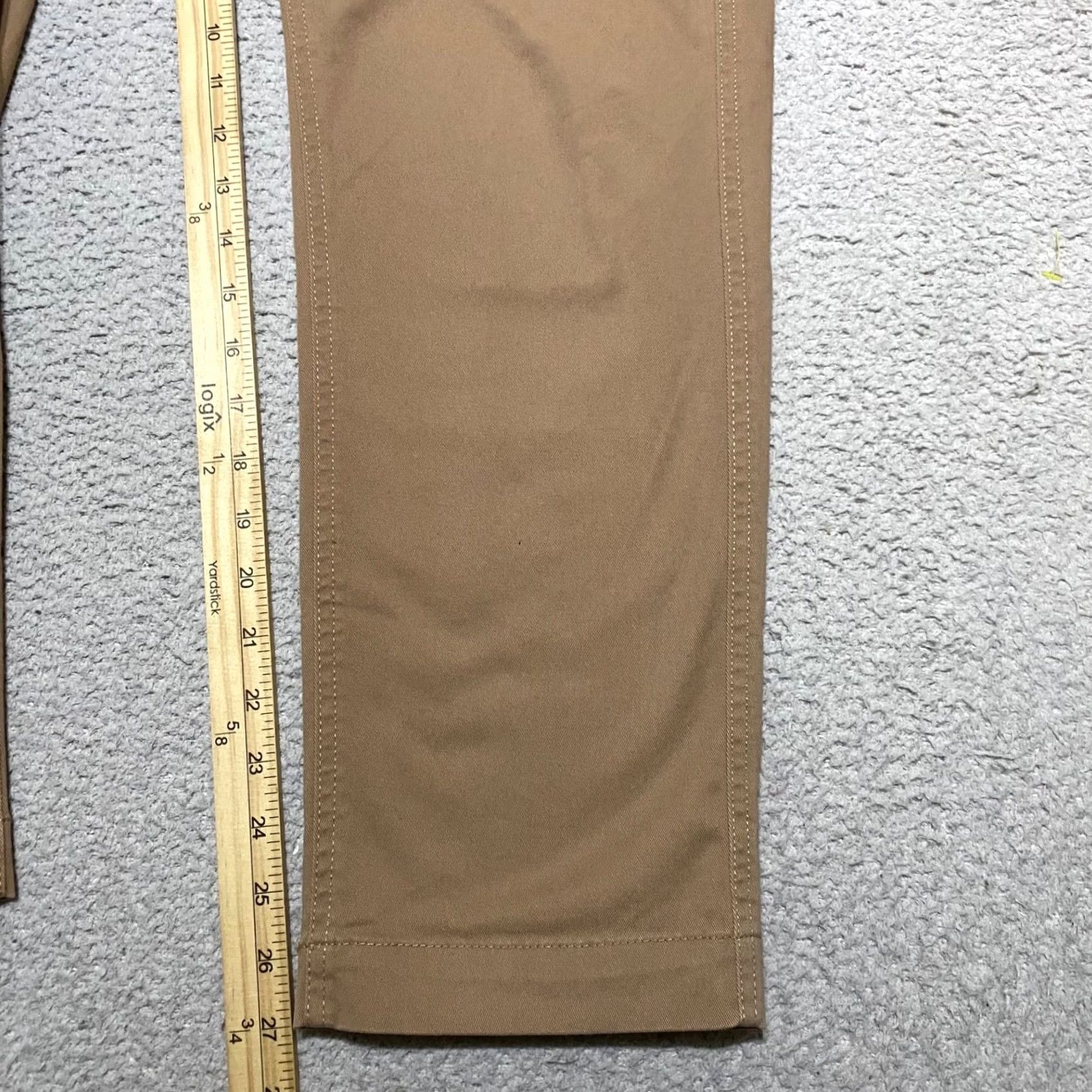 J.Crew J.CREW Pants Beige Straight Chino Mid Rise Regular 8 Womens Plain Beige Front Pockets Stretch Size 30" / US 8 / IT 44 - 6 Thumbnail
