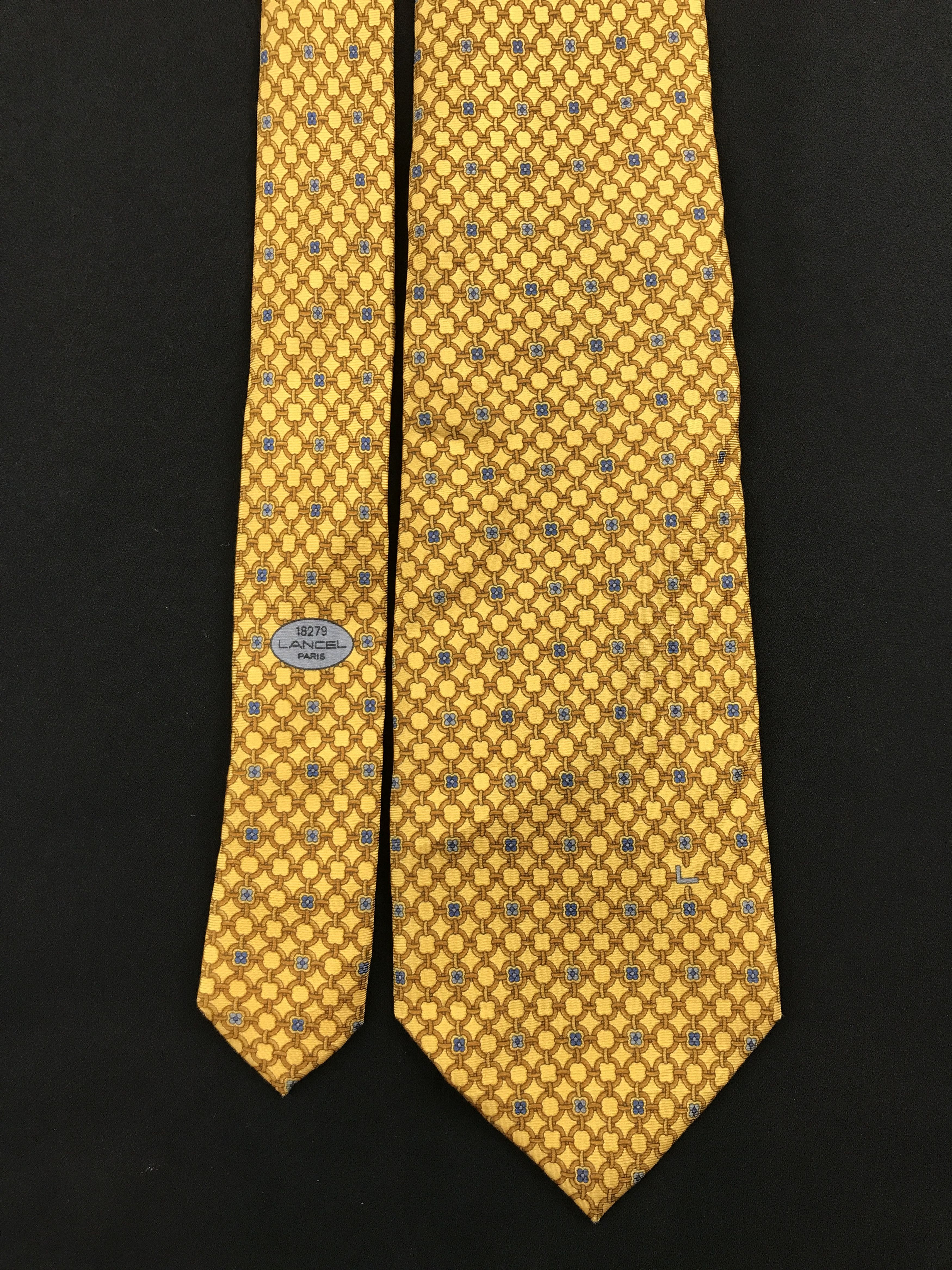 Lancel × Vintage Vintage Lancel Silk Necktie Size ONE SIZE - 3 Thumbnail