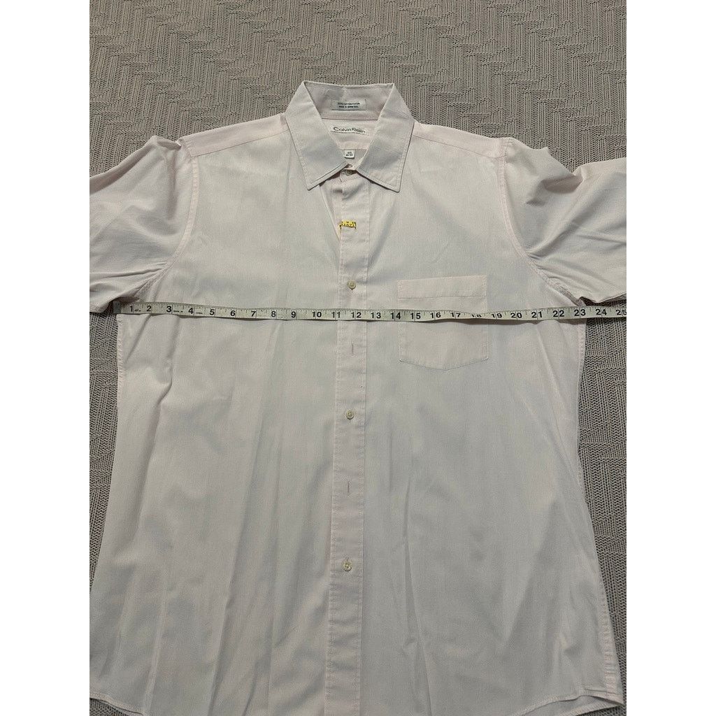 Calvin Klein Calvin Klein yellow cream button down size 16.5 Size US L / EU 52-54 / 3 - 5 Thumbnail