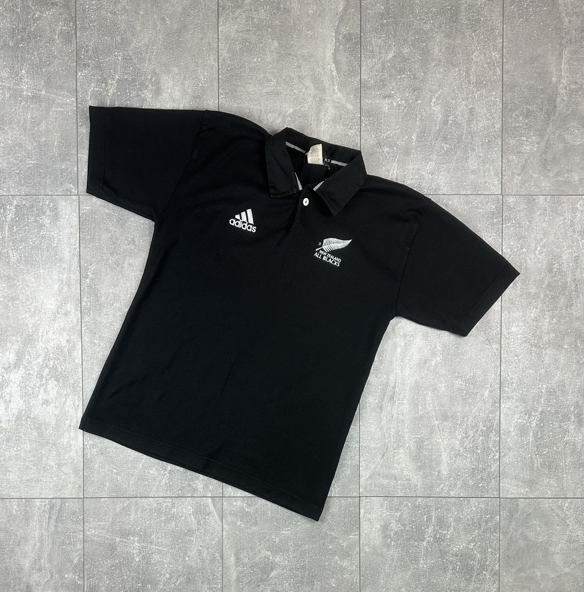 Adidas Adidas All Blacks Mens Rugby Polo Jersey Size US L / EU 52-54 / 3 - 1 Thumbnail
