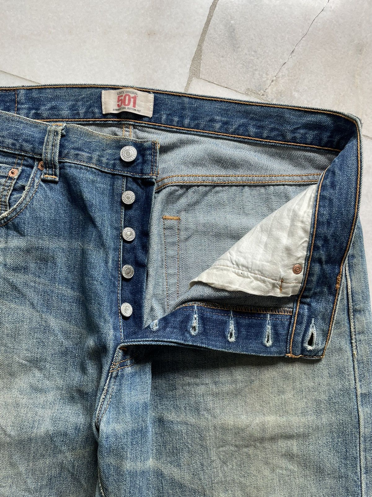 Levi's Vintage y2k Levis 501 Jeans Size US 35 - 6 Thumbnail