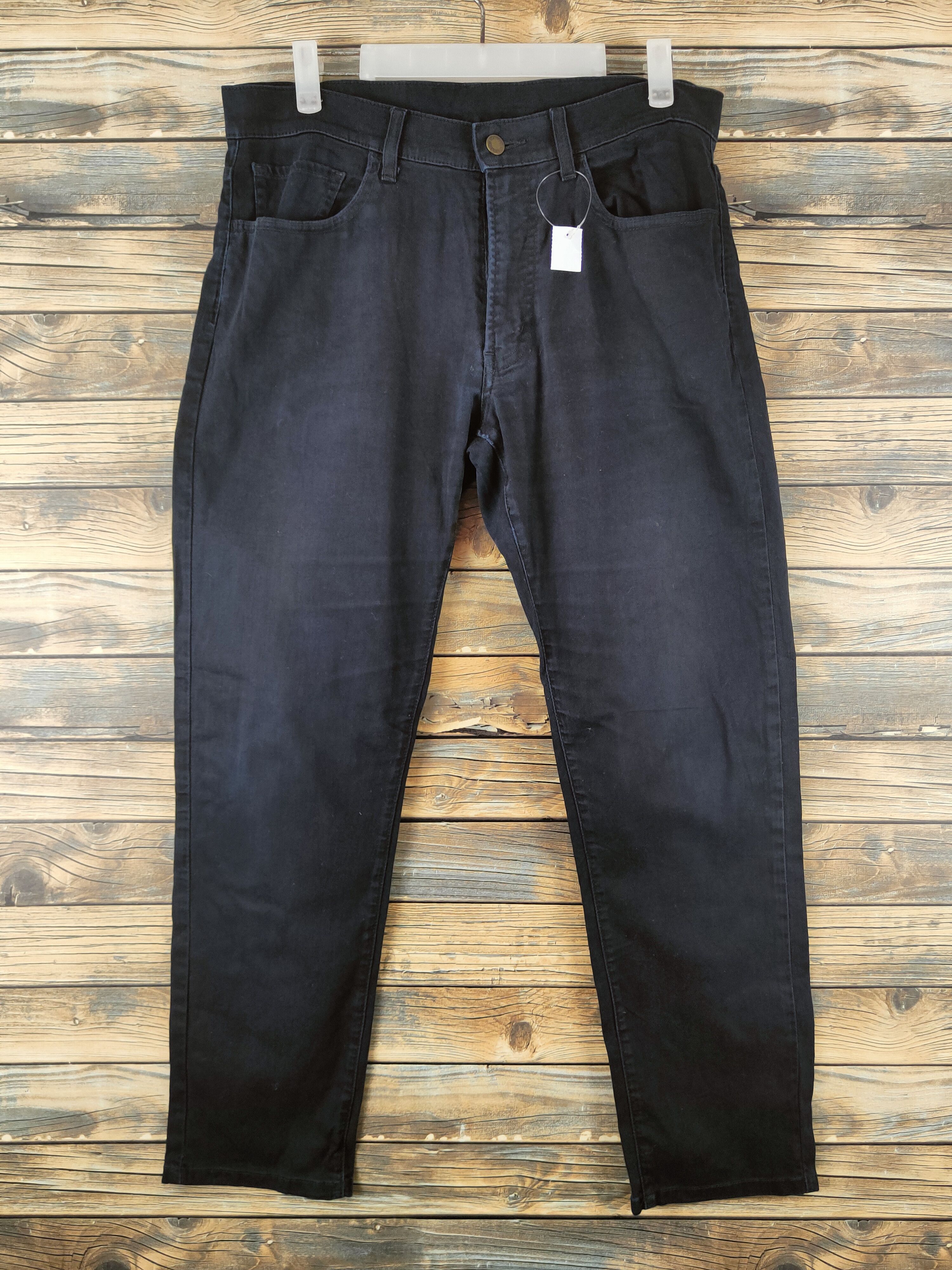 Japanese Brand DL Uniqlo Black Multipocket Casual Pants #46-320 Size US 31 - 1 Thumbnail
