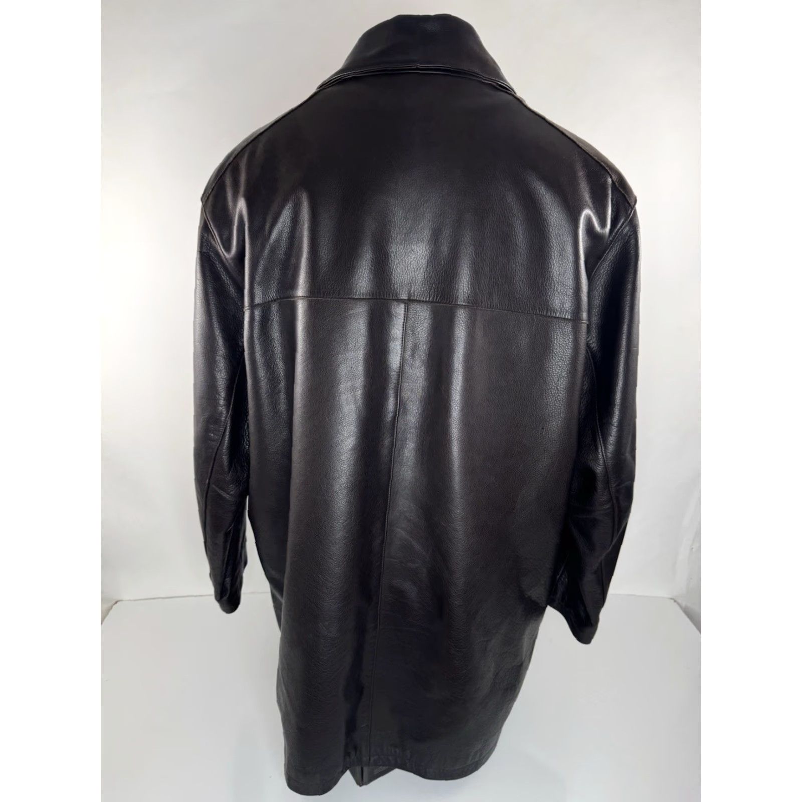 Vintage MARC New York Heavy LEATHER Removable Liner Bomber Jacket Mens XL Brown City Brand Shirt Size US XL / EU 56 / 4 - 3 Thumbnail