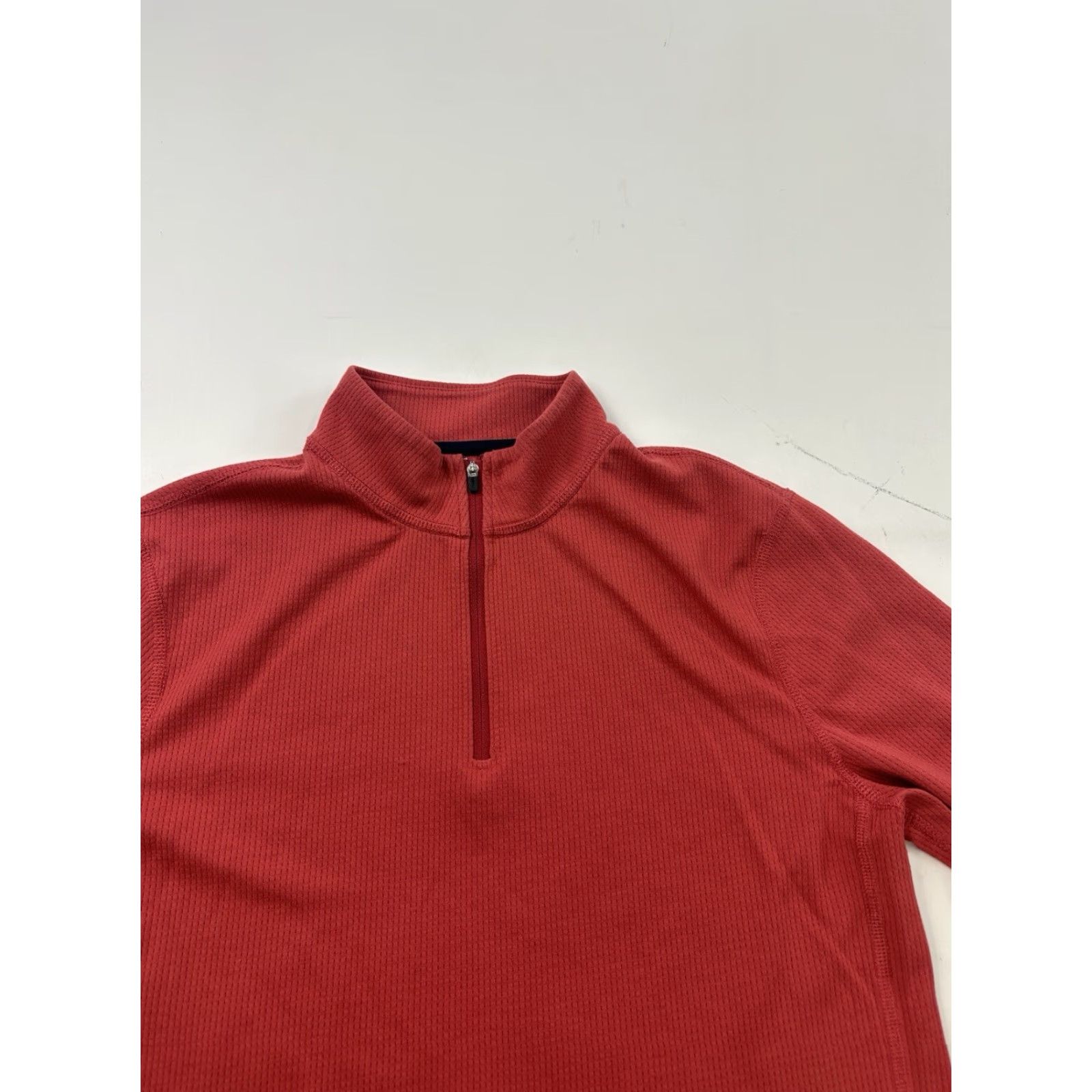 J.Crew J.Crew Shirt Mens Small Red 1/4 Zip Long Sleeve Performance Pullover Size US S / EU 44-46 / 1 - 2 Thumbnail