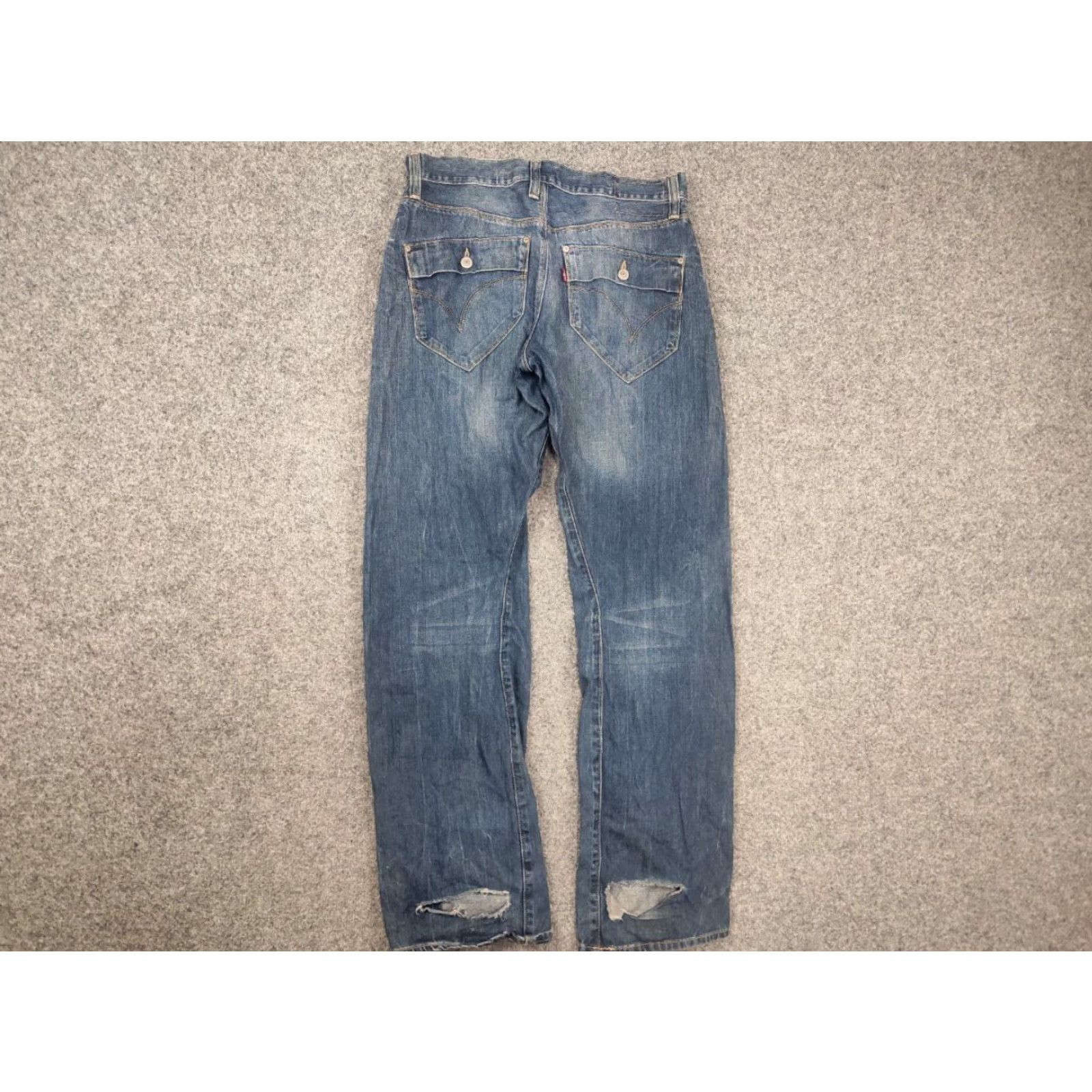 Levi's VINTAGE Levi's Engineered Jeans 90s Denim Distressed Medium Blue 32 Regular Mens 5-Pocket Size US 32 / EU 48 - 2 Thumbnail