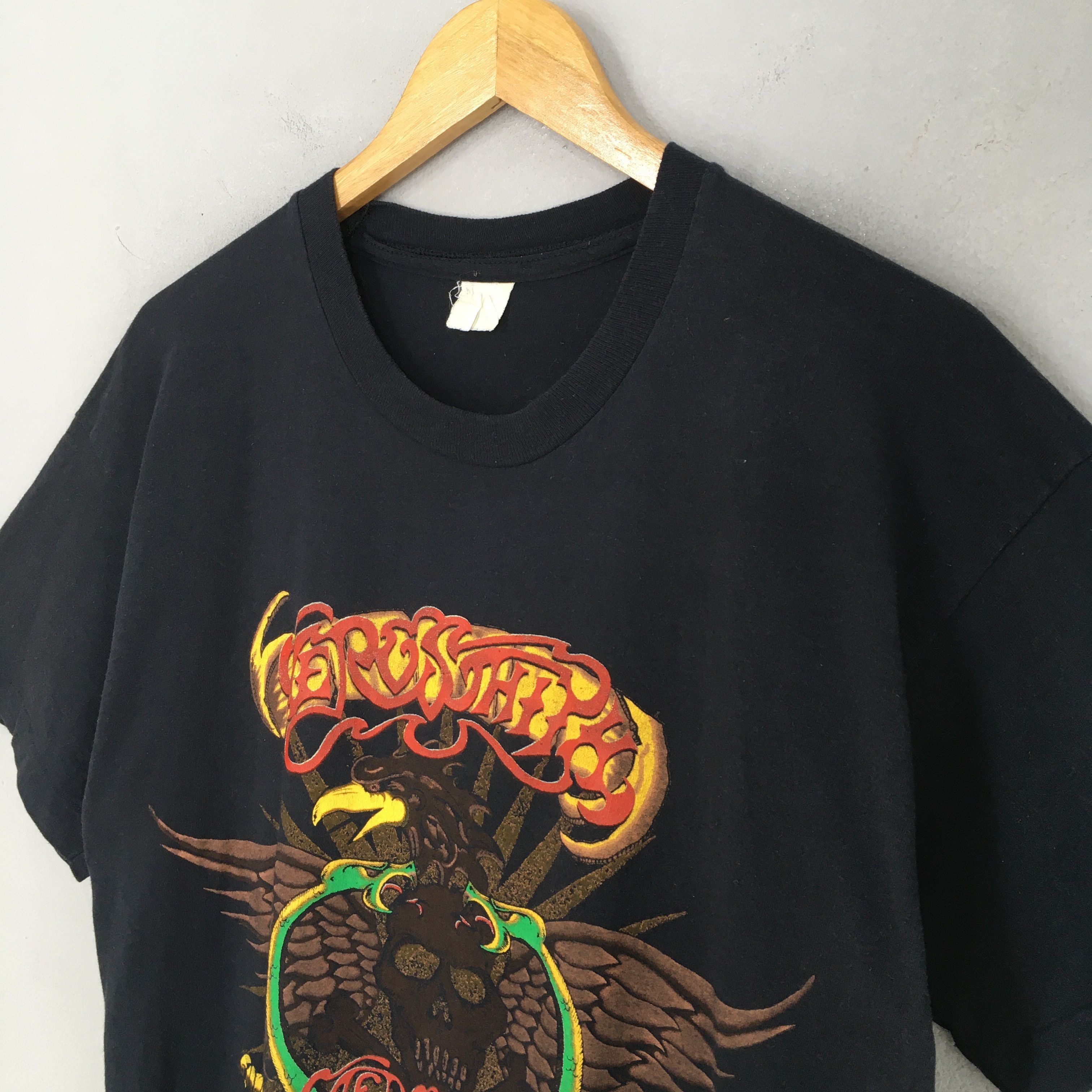 Aerosmith × Band Tees Vintage 90's Aerosmith Bon Jovi Aero Force One Tshirt Medium Size US M / EU 48-50 / 2 - 4 Thumbnail