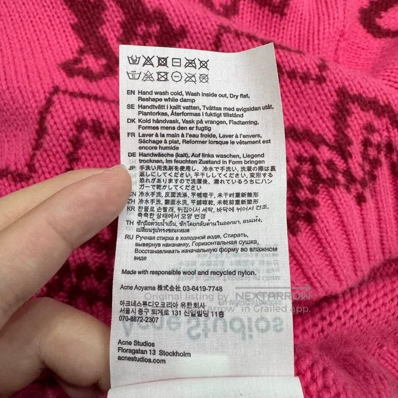 Acne Studios Acne Studios Butterfly puppy wool sweater Size US M / EU 48-50 / 2 - 4 Thumbnail