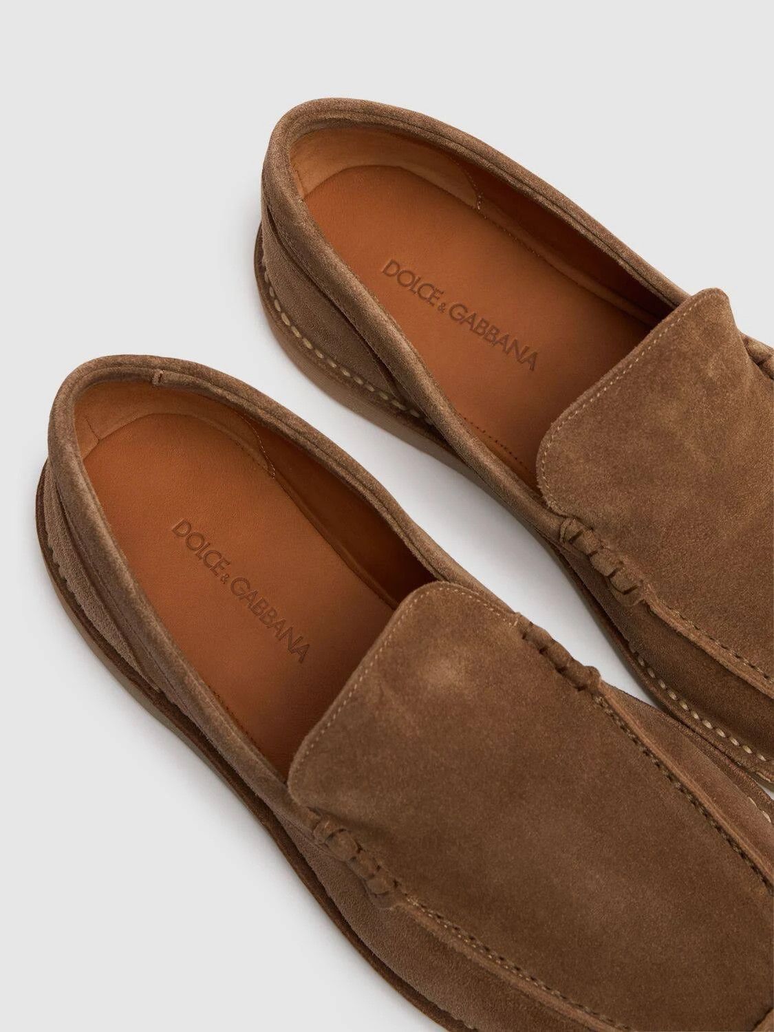 Dolce & Gabbana o1s22i1n0924 Suede Leather Loafers in Brown Size US 9 / EU 42 - 3 Thumbnail