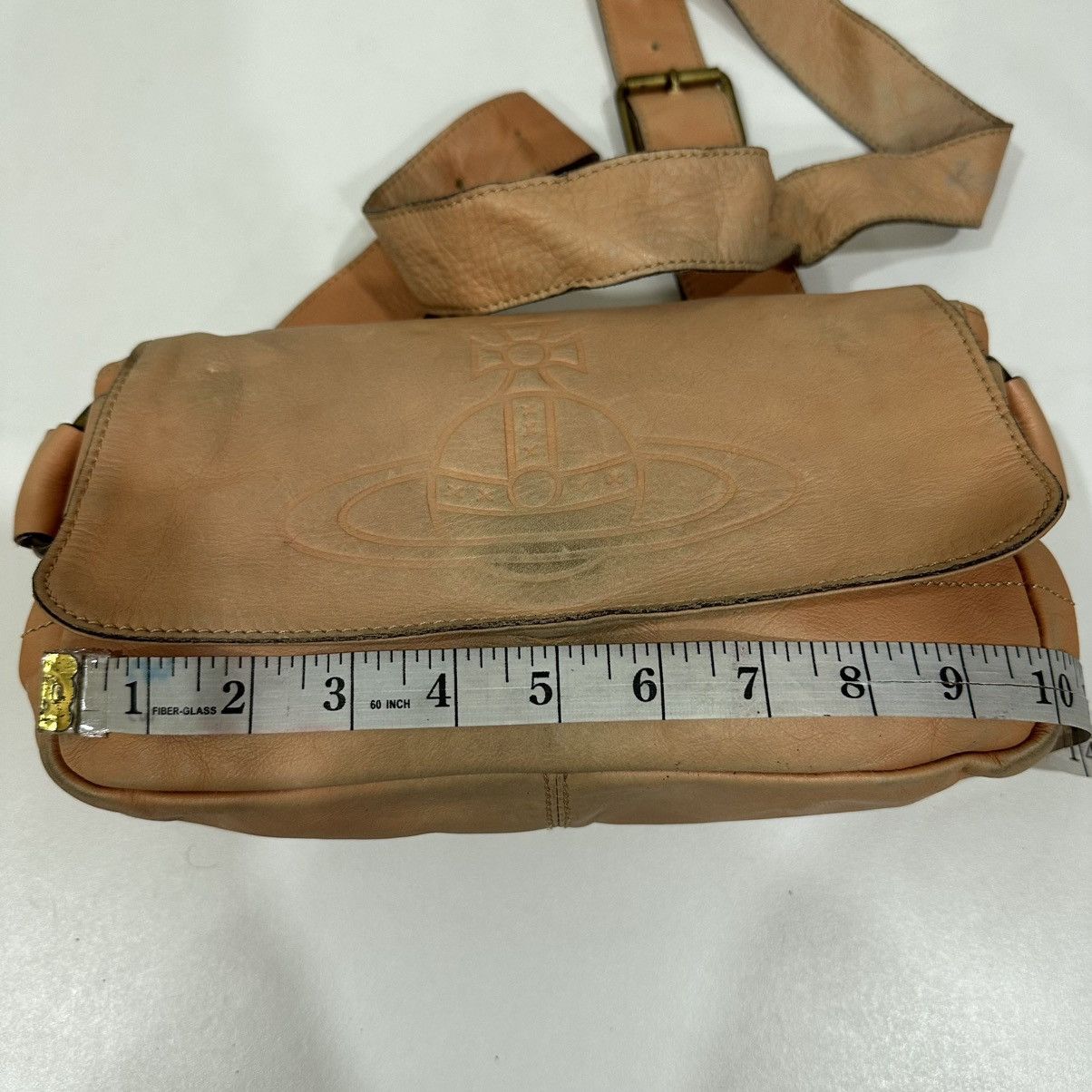 Vivienne Westwood ‼️YES‼️ BUG LOGO VIVIENNE WESTWOOD LEATHER CROSSBODY SLING BAG Size ONE SIZE - 8 Thumbnail