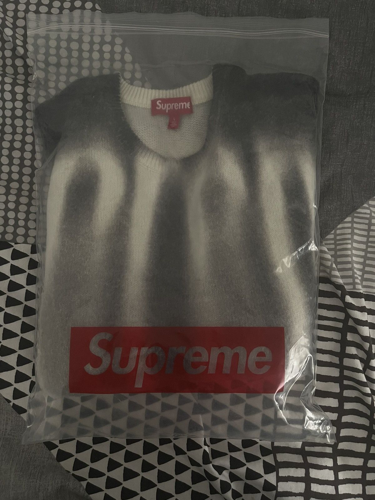 Supreme Supreme Blurred Logo Sweater | Grailed