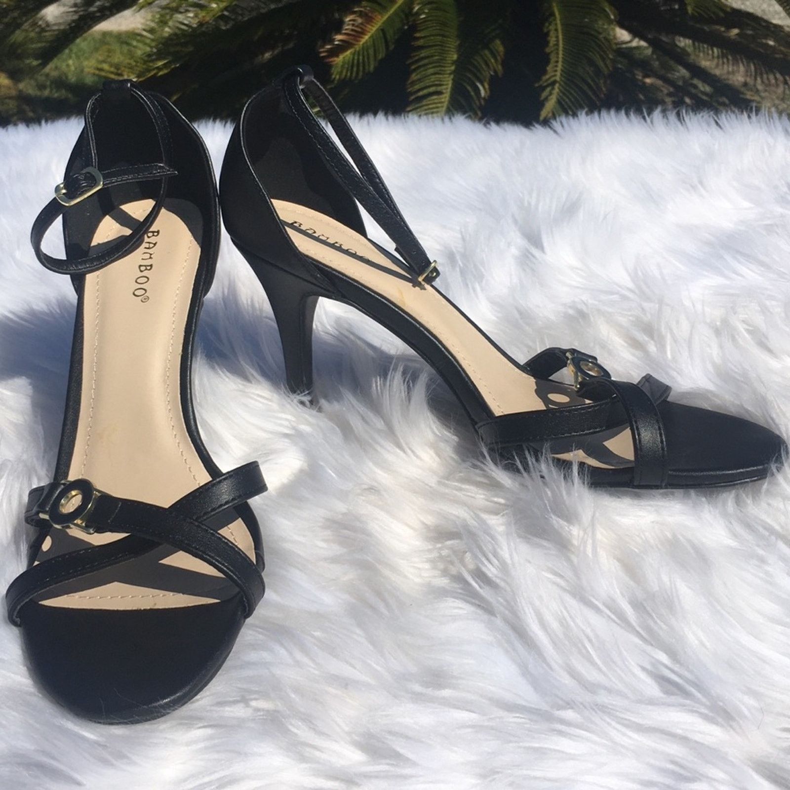 Other Bamboo Tully ankle strap sandal heels NEW women's 9 Size US 9 / IT 39 - 3 Thumbnail