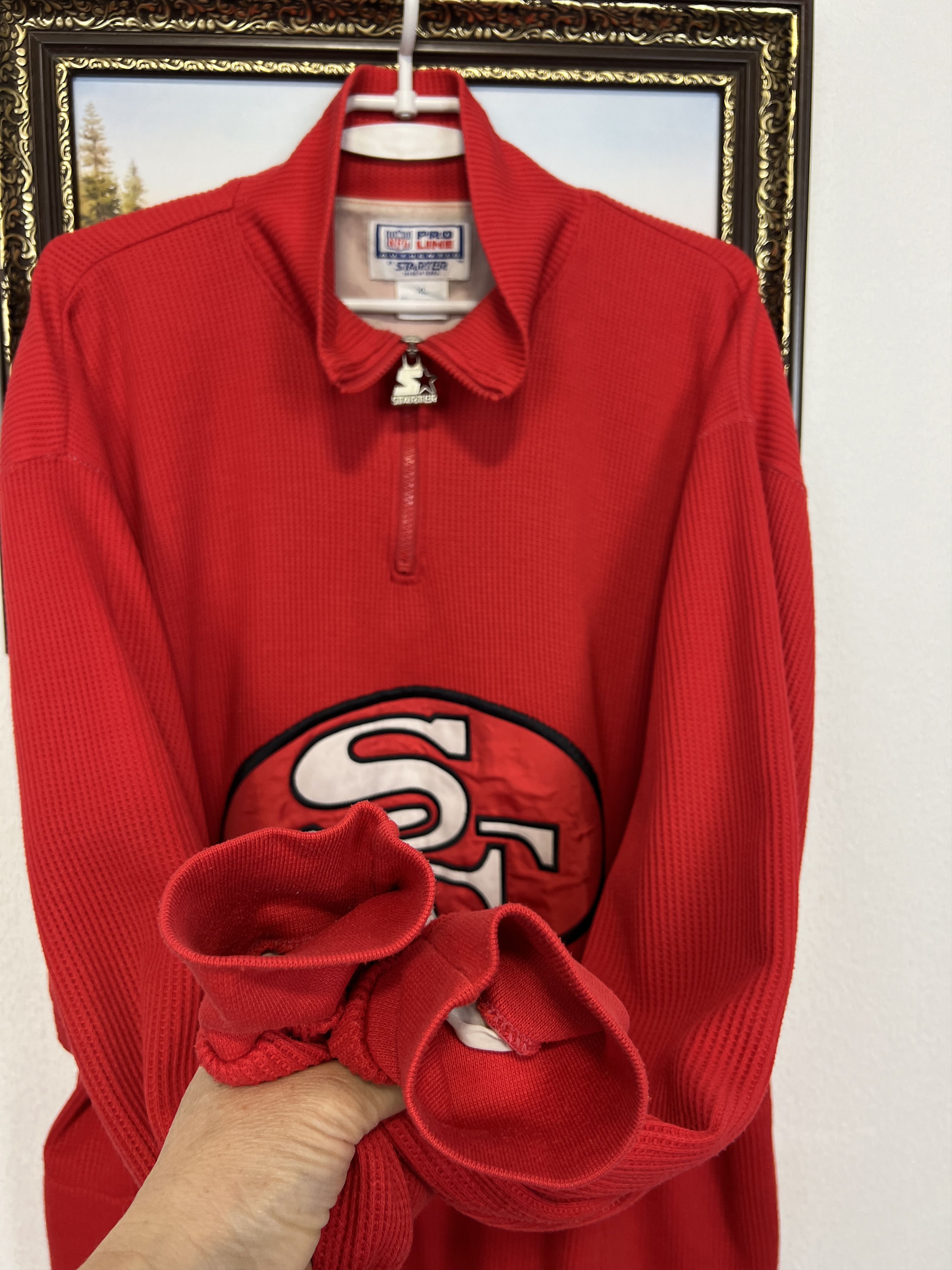 Starter Vintage 90's San Francisco 49ers NFL Jacket Track Top Size US XL / EU 56 / 4 - 6 Thumbnail