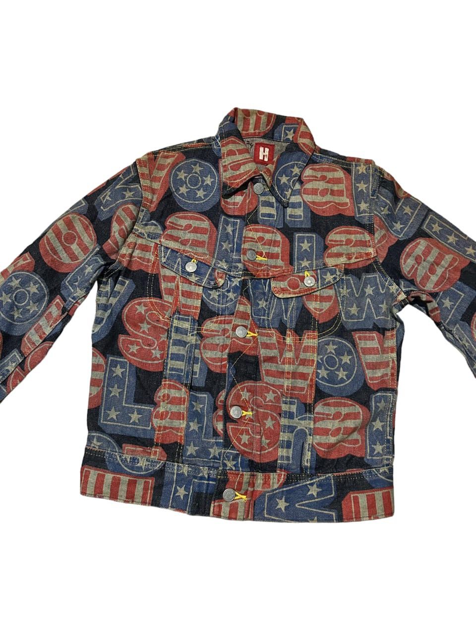 Hysteric Glamour × Japanese Brand × Kapital HYSTERIC GLAMOUR Full Print RaRE🔥🔥 denim jacket Size US S / EU 44-46 / 1 - 4 Thumbnail