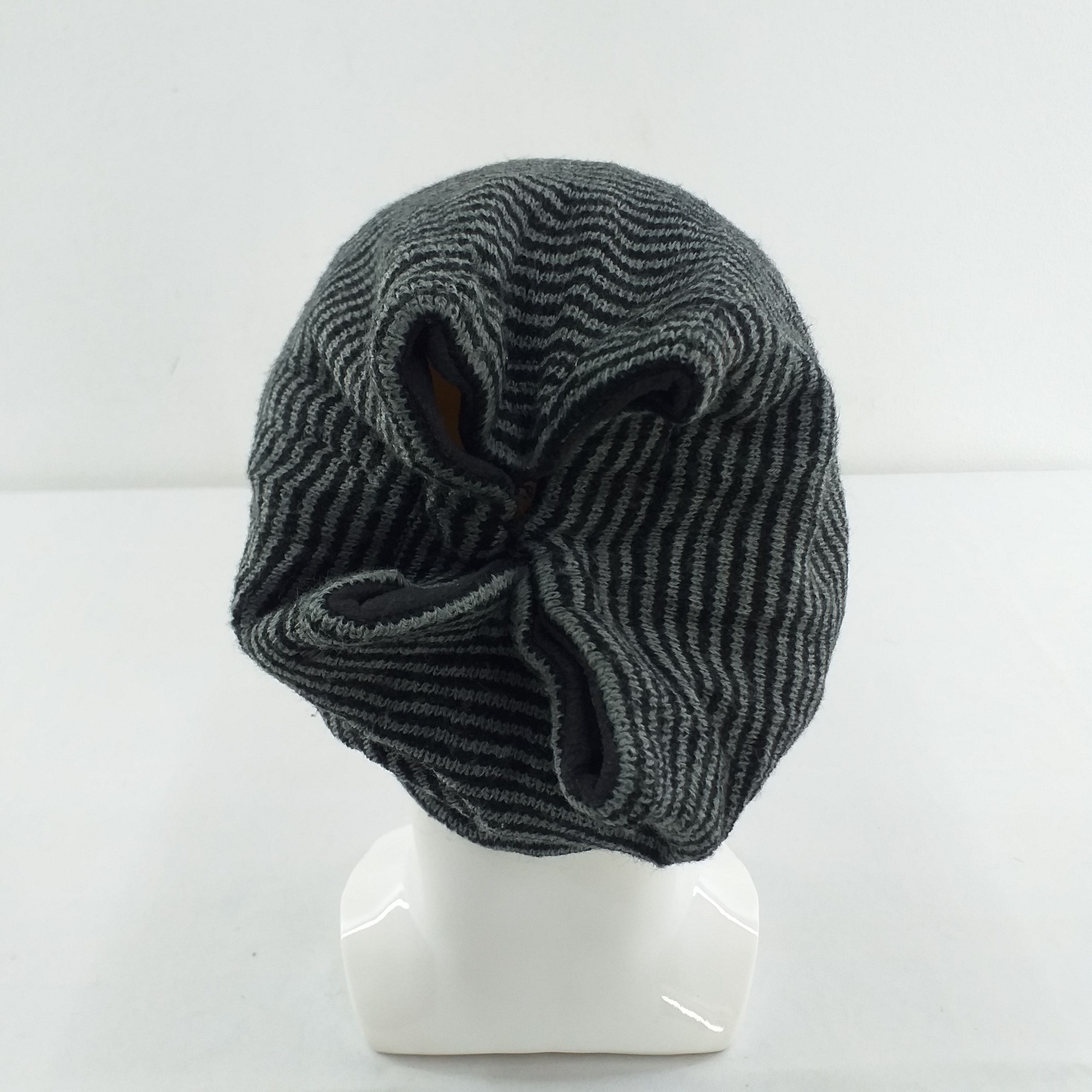 Japanese Brand Style by Modern Basic Stripes Snow Cap Hat Beanie -BN019 Size ONE SIZE - 2 Thumbnail