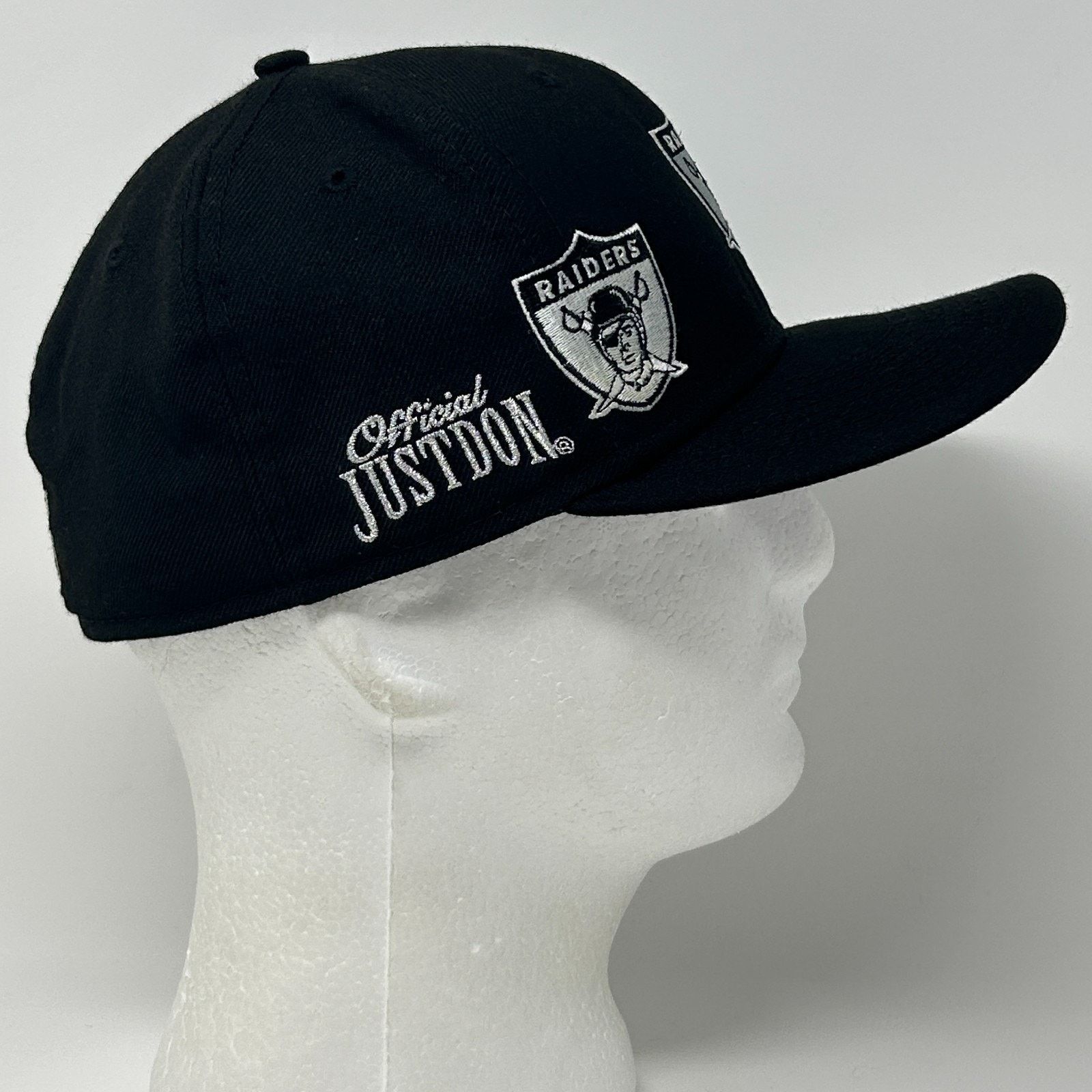 New Era Las Vegas Raiders Hat Baseball Cap New Era Fitted 7 1/8 Size ONE SIZE - 8 Thumbnail