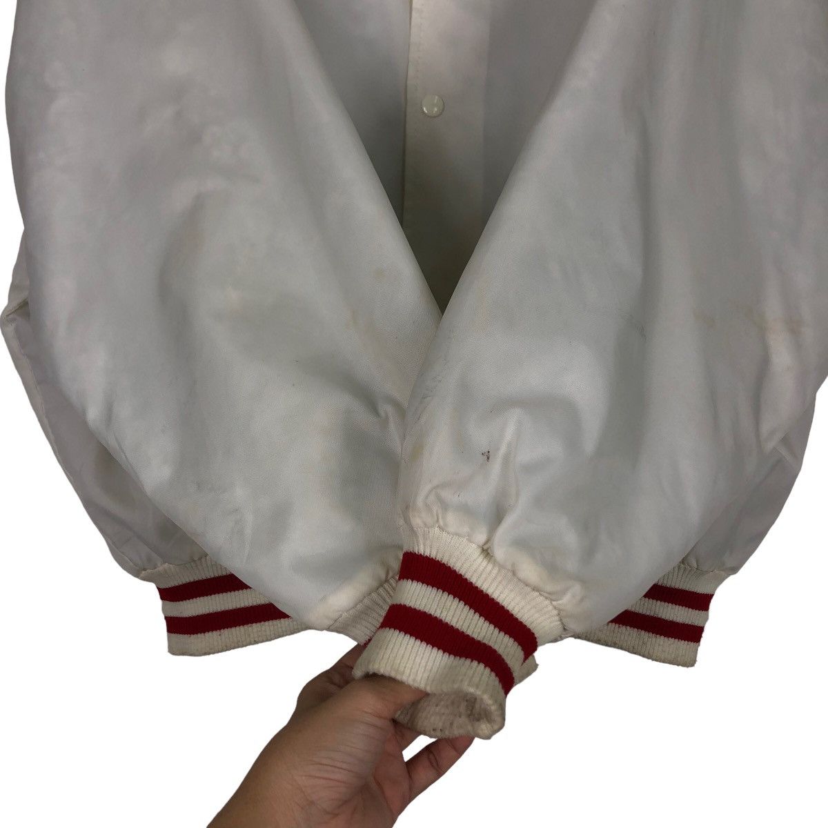 Japanese Brand 🔥Vtg Bomber Jacket Satin Delong Made in USA Size US XL / EU 56 / 4 - 13 Thumbnail