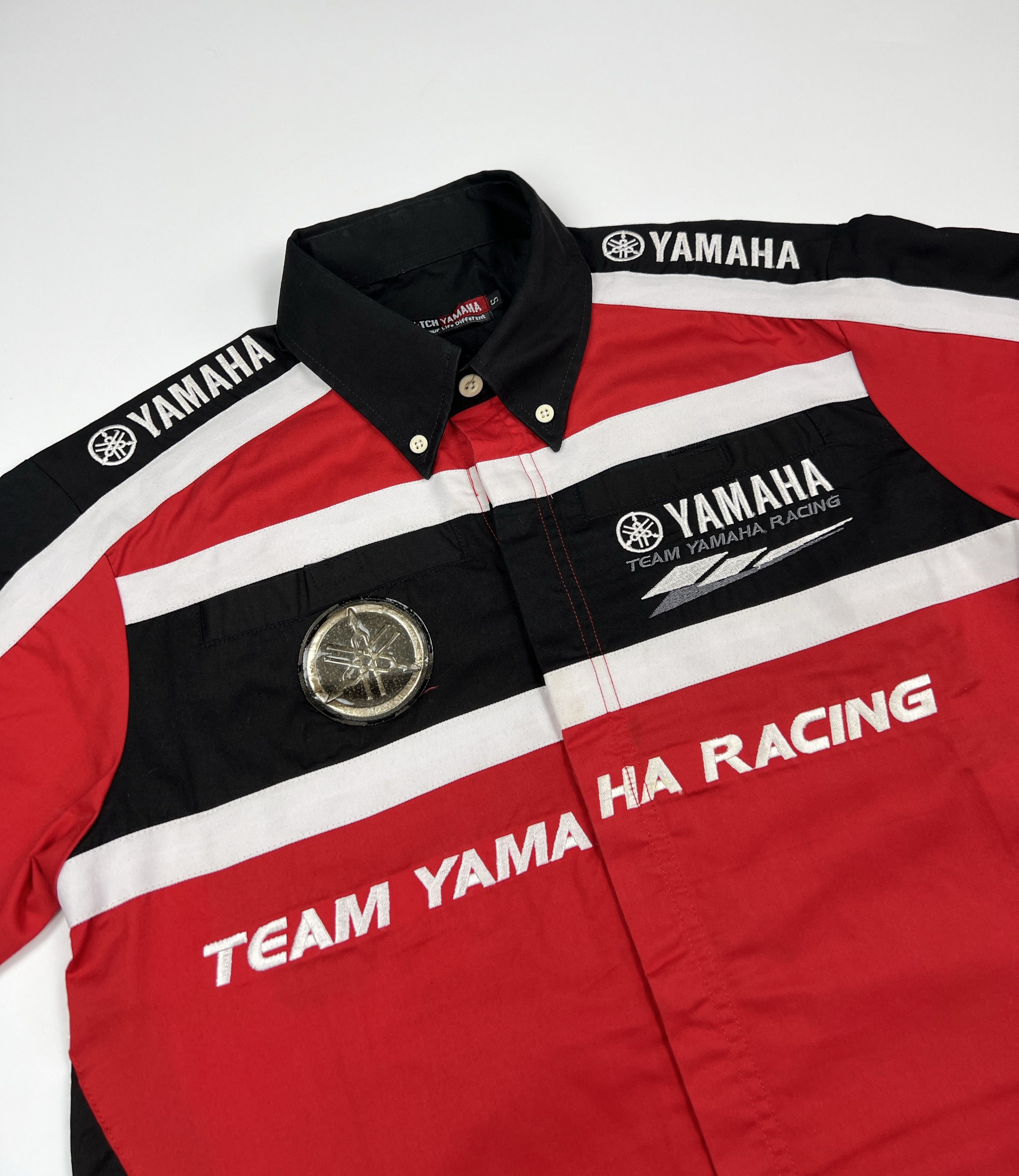 Vintage × Yamaha Vintage Y2K Yamaha Moto Team Racing Button Shirt Logo Size US S / EU 44-46 / 1 - 3 Thumbnail