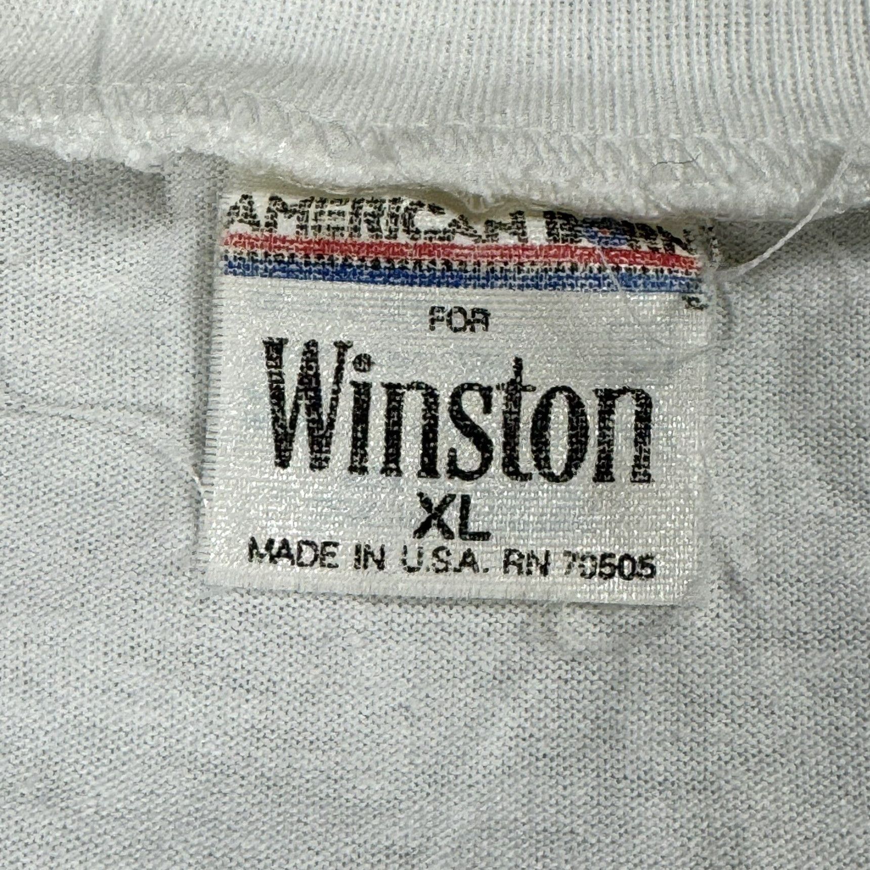 Vintage VINTAGE WINSTON CIGARETTES 90s HENLEY T-SHIRT XL WHITE POCKET USA MADE MENS Size US XL / EU 56 / 4 - 4 Thumbnail