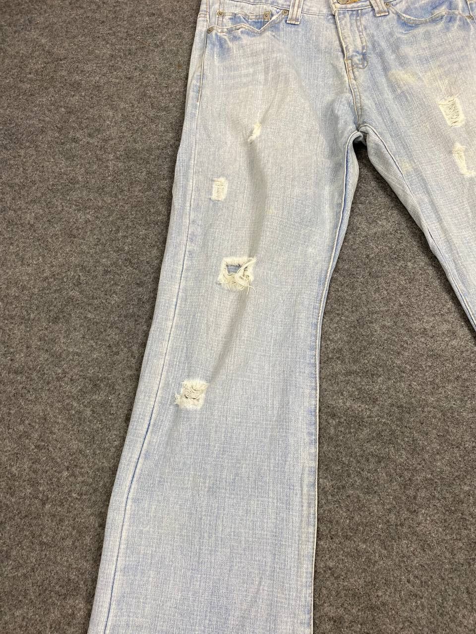 Japanese Brand colza japanese brand bootcut distressed denim Size US 33 - 9 Thumbnail