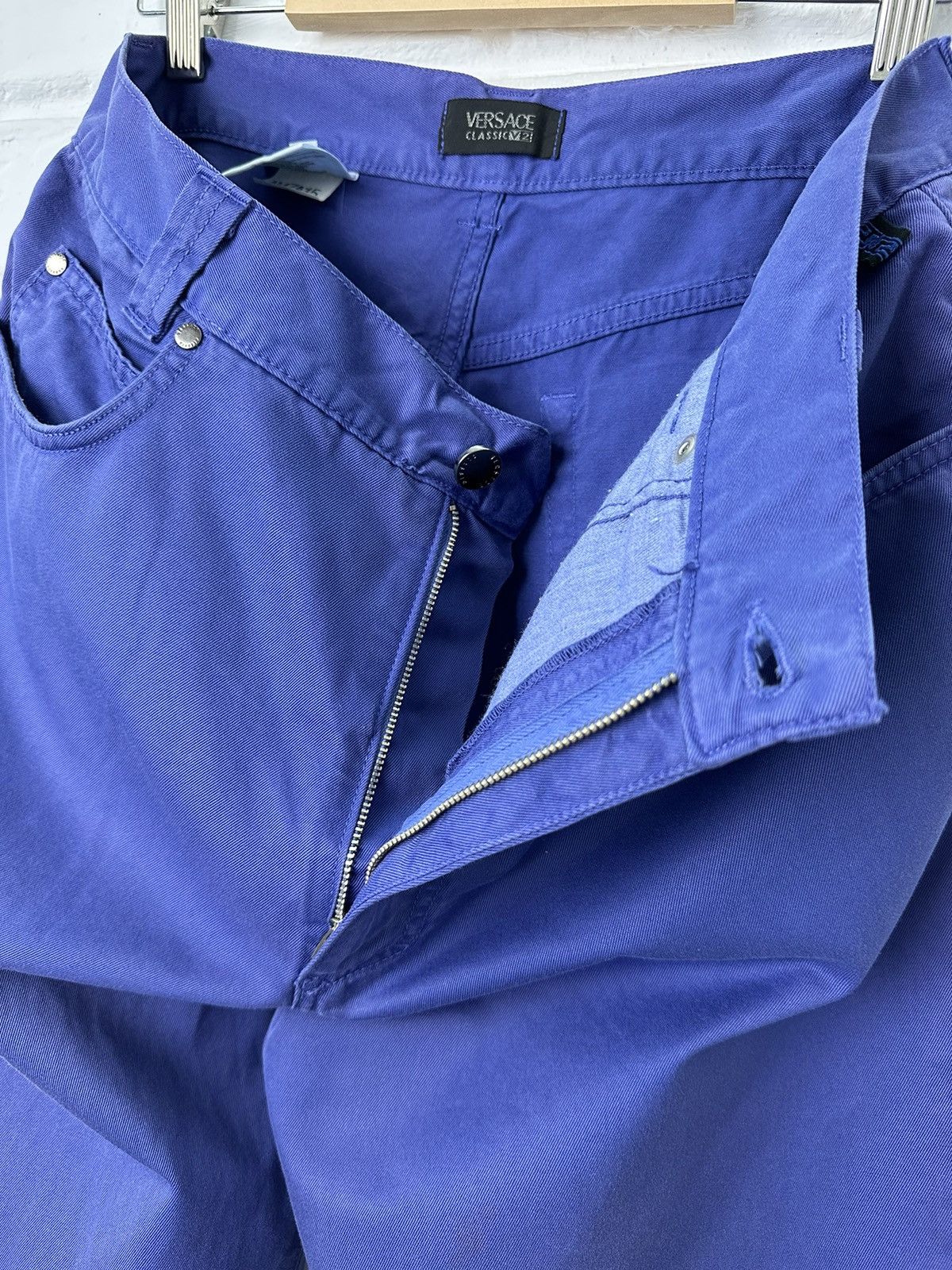 Versace Y2K Versace V2 Classic Purple Chino Pants Size US 34 / EU 50 - 10 Thumbnail