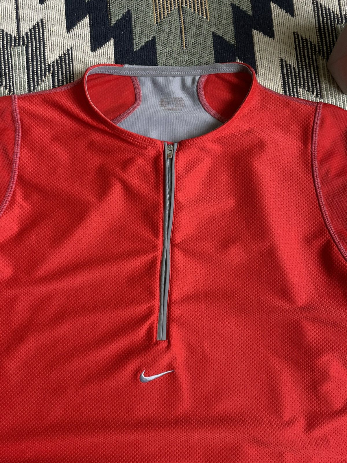 Nike × Vintage Vintage Nike 1/3 Zip Center Logo Dri-Fit T-shirt Size US M / EU 48-50 / 2 - 6 Thumbnail