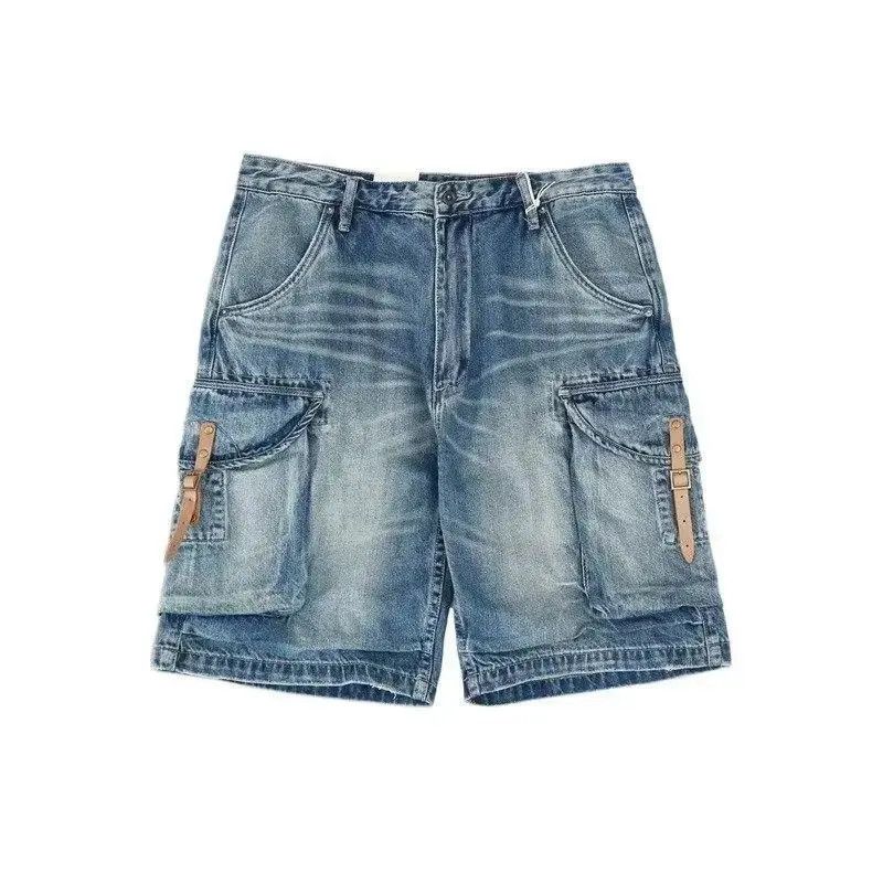 Japanese Brand Retro loose pocket denim shorts Size US 32 / EU 48 - 5 Thumbnail
