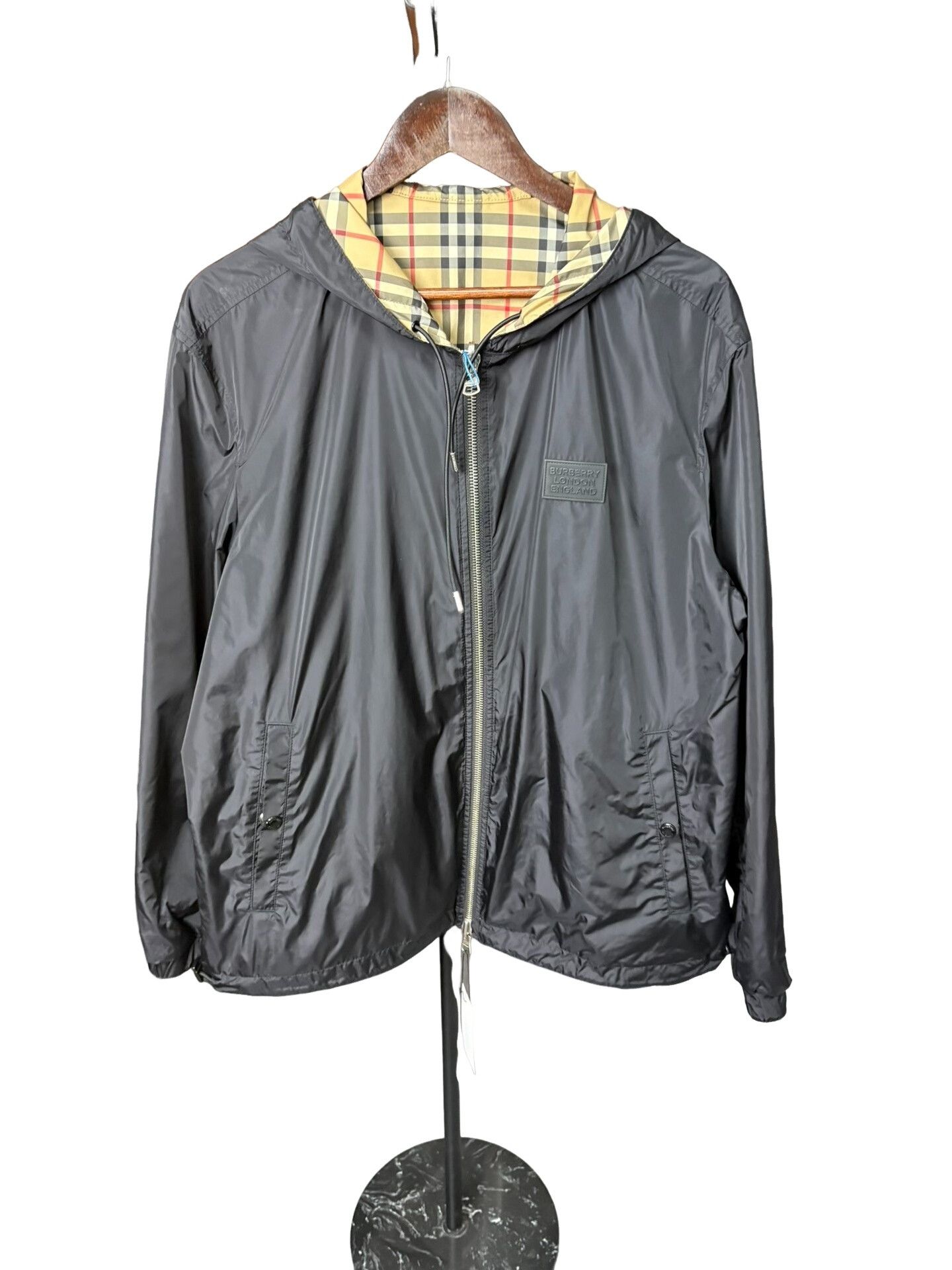 Burberry Burberry Reversible Check Hooded Jacket Size L Size US L / EU 52-54 / 3 - 1 Thumbnail