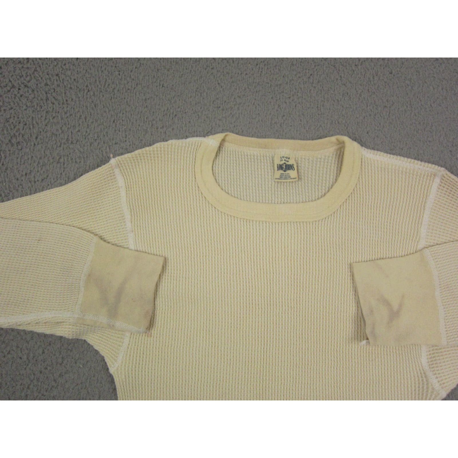 Vintage VINTAGE J. E MORGAN Shirt Mens L Yellow Thermal Waffle USA Made long sleeve Crew Neck 90s Outdoor Sports Shirt Mens L Yellow Thermal USA Made Size US L / EU 52-54 / 3 - 2 Thumbnail