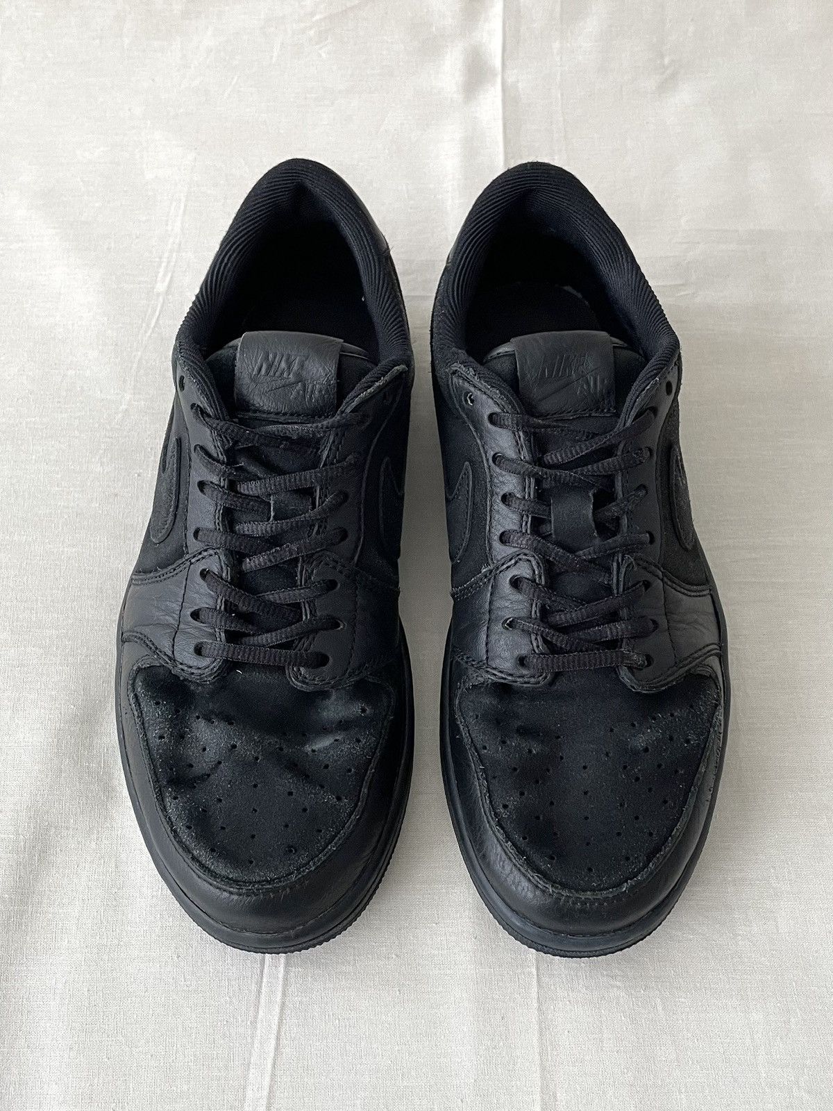 Jordan Brand Nike Air Jordan 1 Low Premium Tripple Black JP 919701-010 Size US 9 / EU 42 - 5 Thumbnail