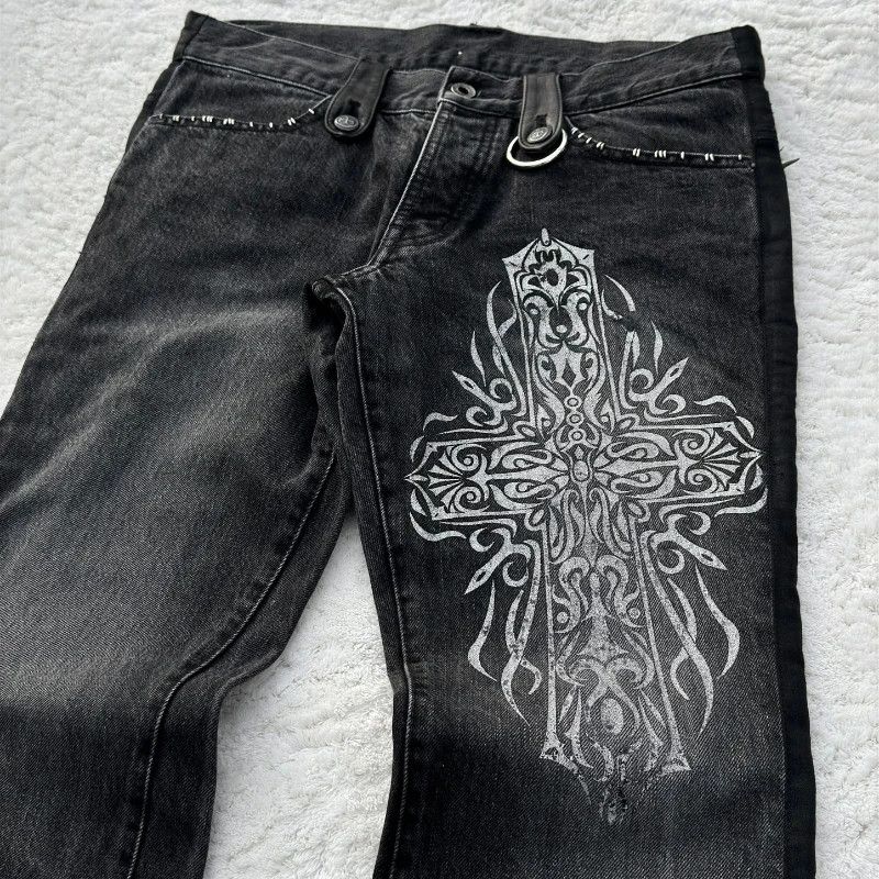 Vintage Y2K Black Denim Size US 32 / EU 48 - 3 Thumbnail