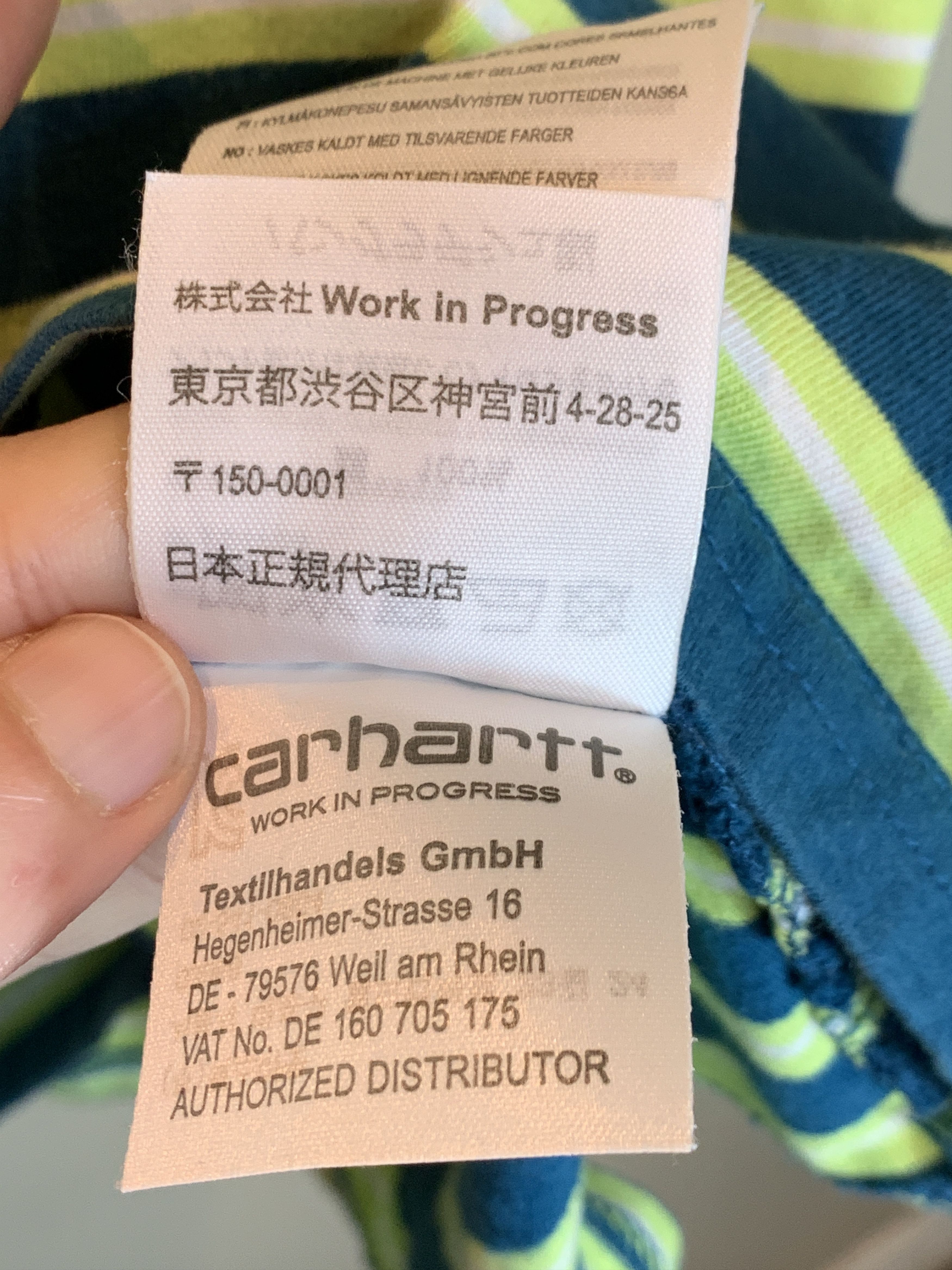 Carhartt Wip RARE Carhartt WIP Work In Progress Embroidered Striped Shirt Size US XL / EU 56 / 4 - 10 Thumbnail