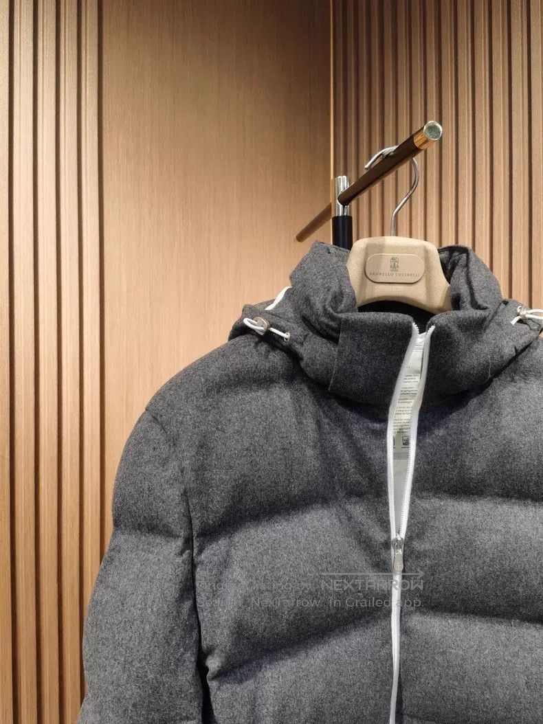 Brunello Cucinelli Brunello Cucinelli Wool flannel down jacket Size US S / EU 44-46 / 1 - 2 Thumbnail