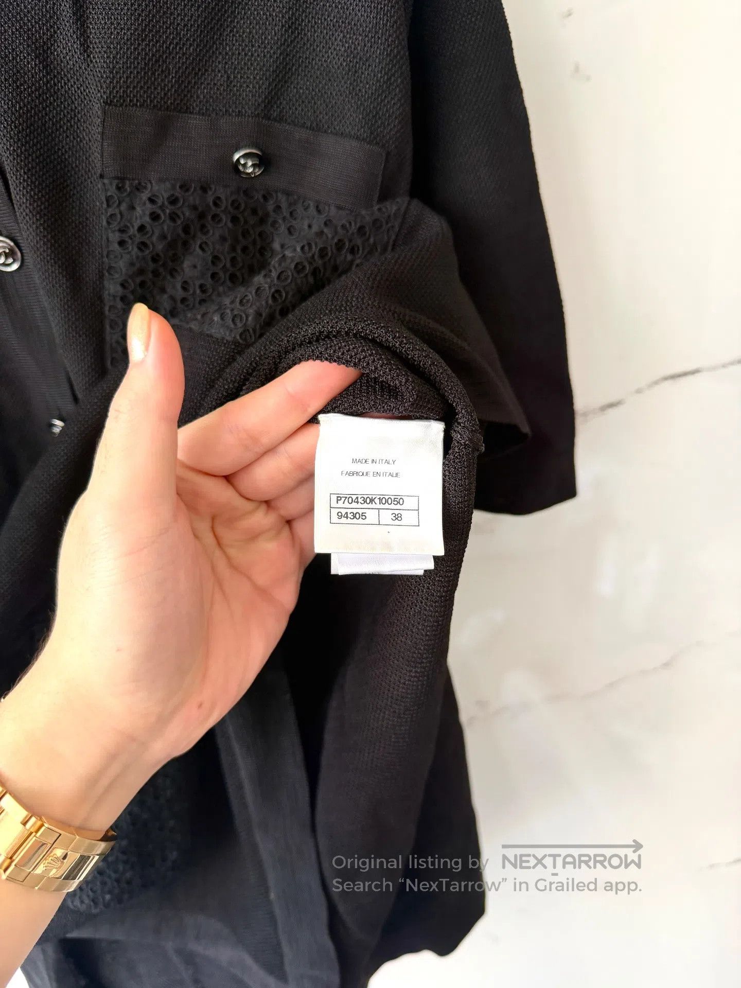 Chanel Chanel Black Knit Polo Dress| Size XS / US 0-2 / IT 36-38 - 4 Thumbnail