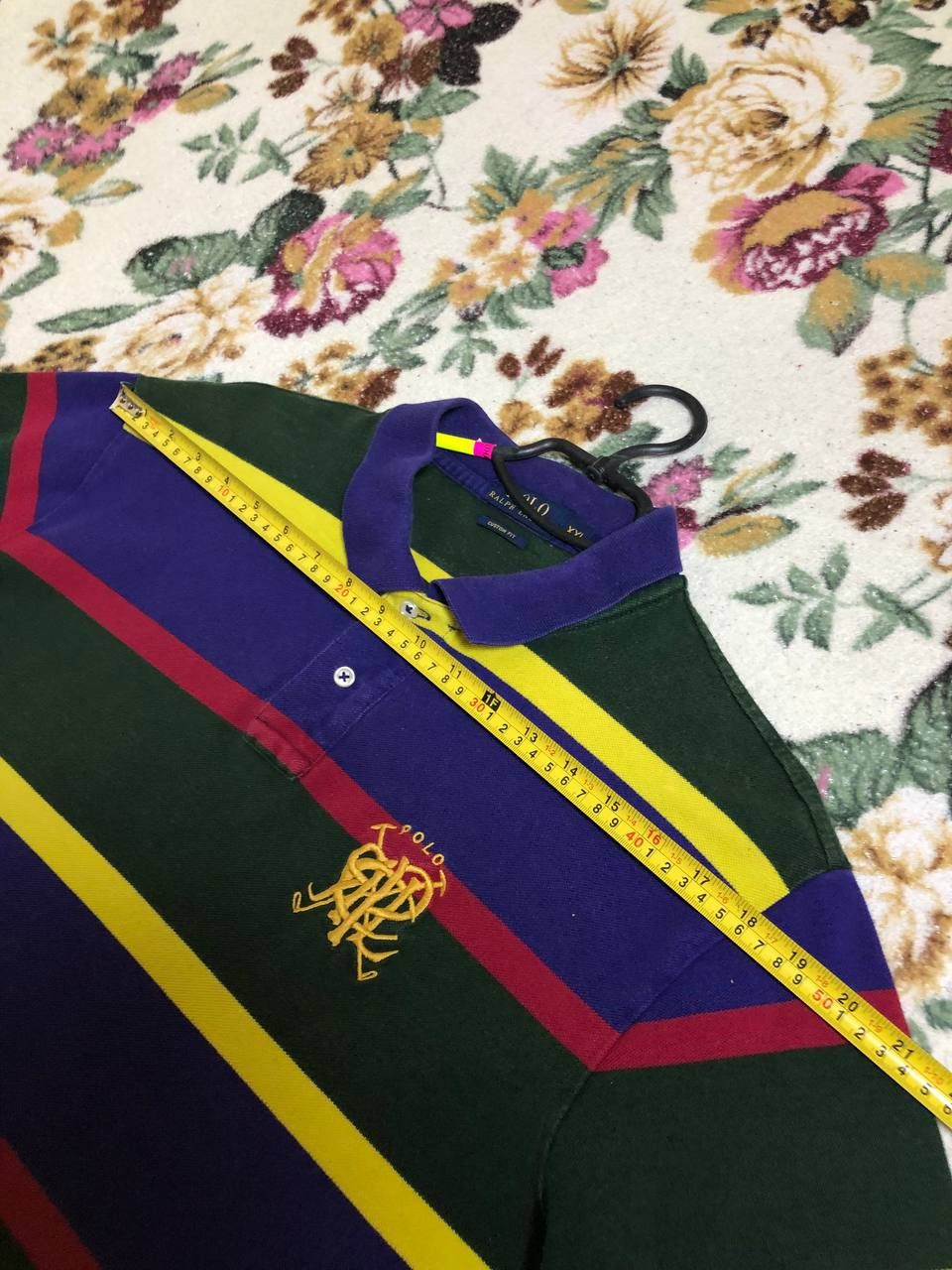 Polo Ralph Lauren Vintage Y2K Polo Ralph Lauren Stripped Polo Tee Size US XXL / EU 58 / 5 - 8 Thumbnail