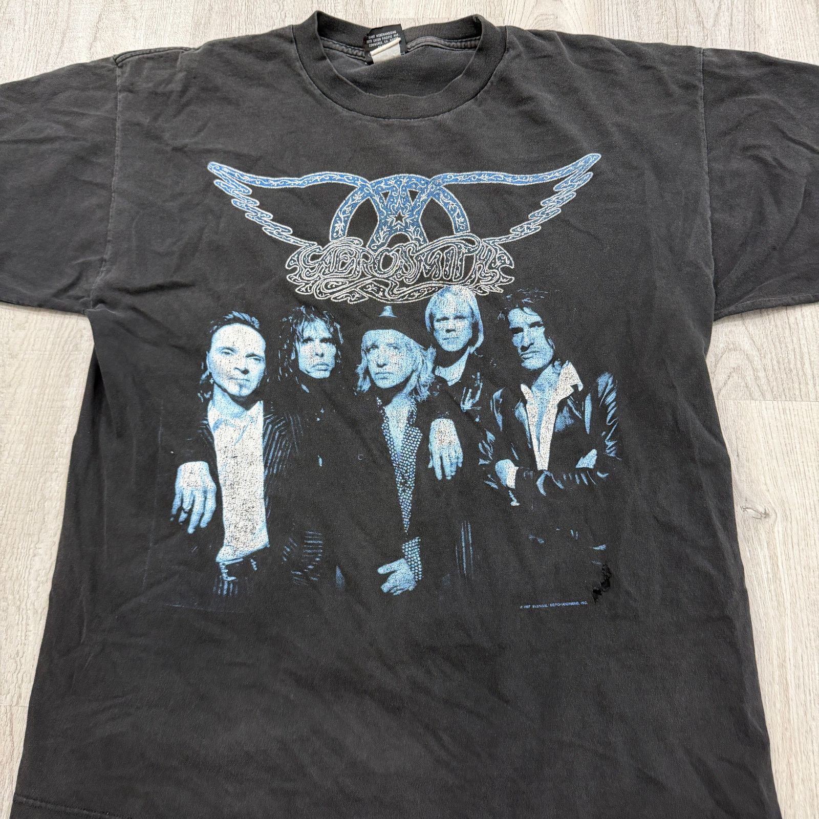 Vintage Vintage Aerosmith Nine Lives Tour Shirt Men's Extra Large Size US XL / EU 56 / 4 - 2 Thumbnail