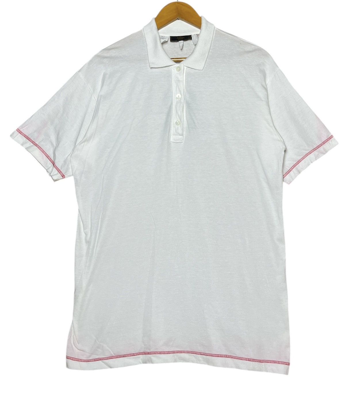 Fendi Vintage Fendi Polo Shirt Embroidery Logo Size US M / EU 48-50 / 2 - 1 Thumbnail