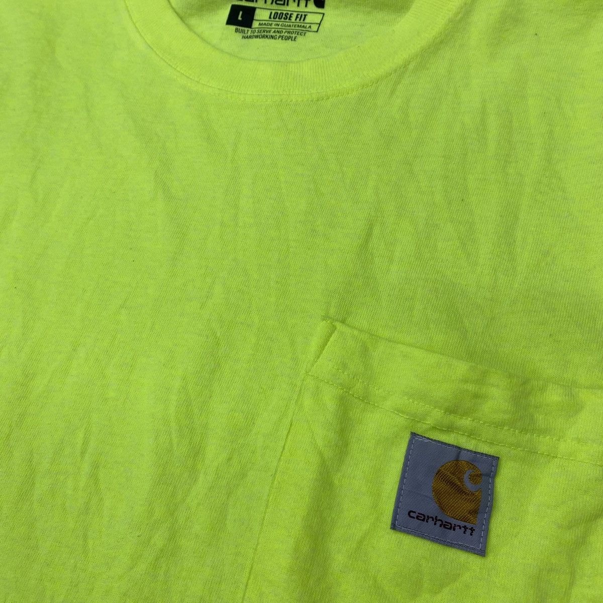 Carhartt Tshirt carhartt pocket tee fluorescent color Size US L / EU 52-54 / 3 - 3 Thumbnail