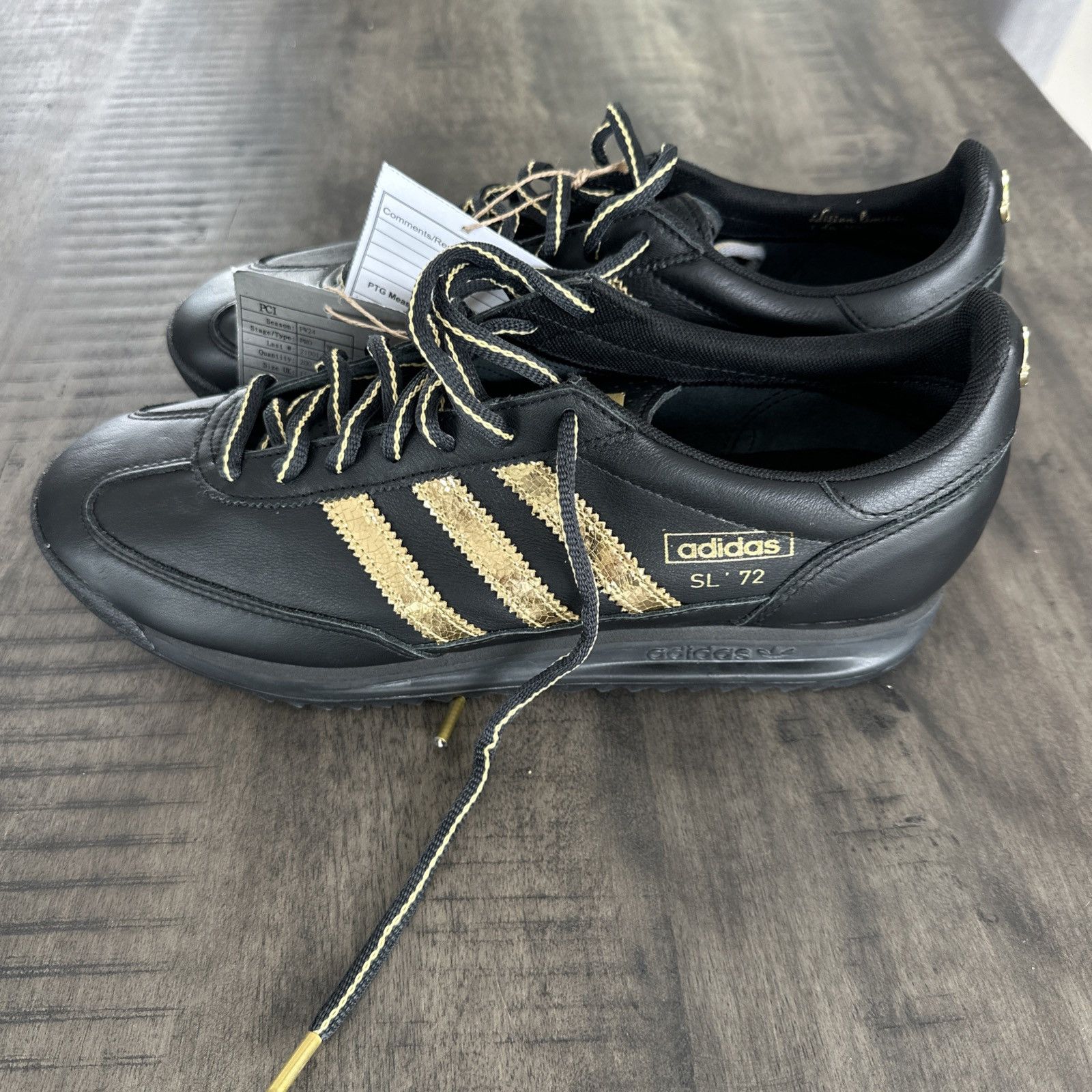 Adidas SL72 RS Carbone Matte Gold Paris 1of200 Size US 13 / EU 46 - 1 Thumbnail