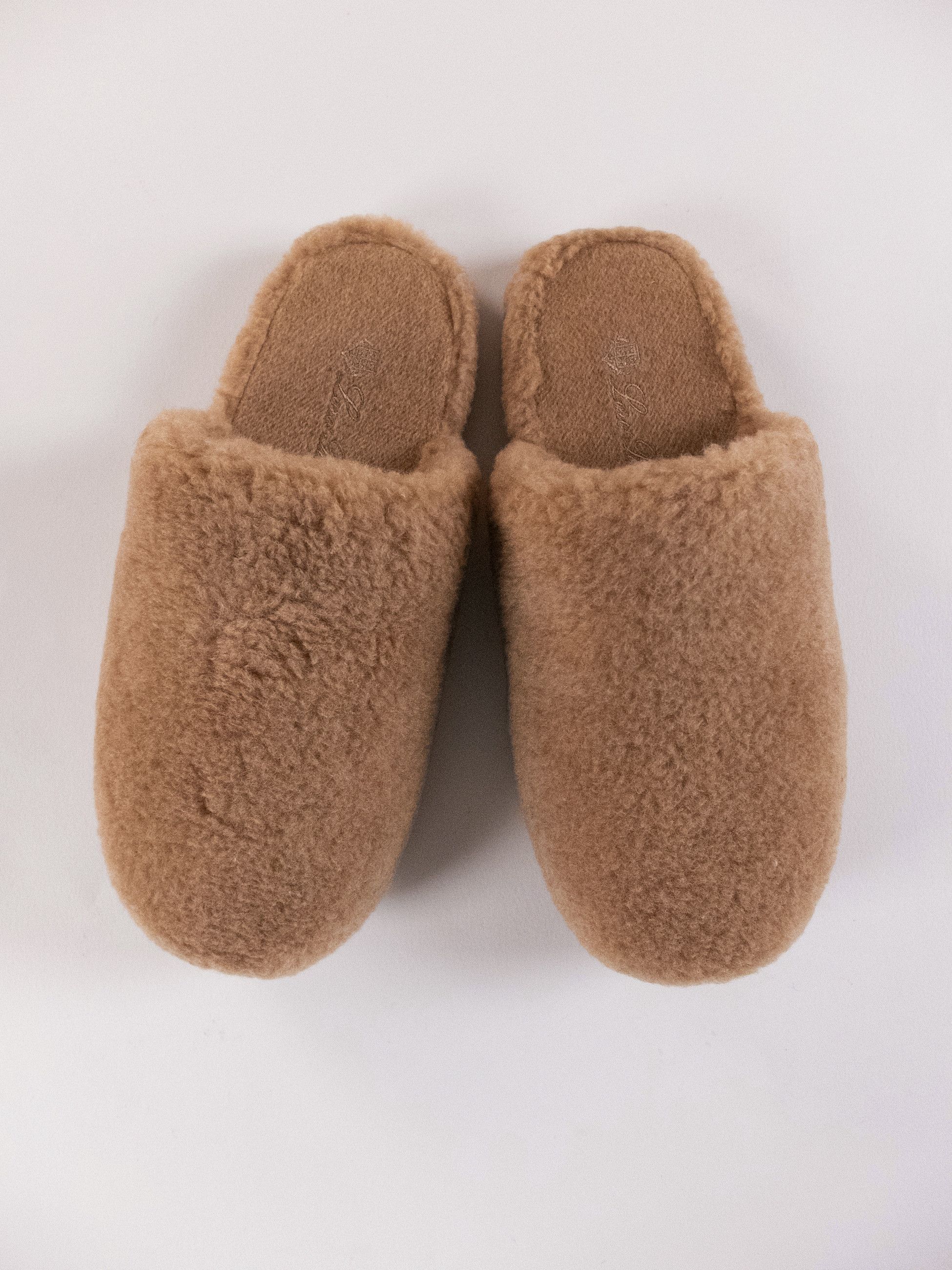 Loro Piana LORO PIANA Wintercozy cashfur beige cashmere slippers Size US 8 / IT 38 - 2 Thumbnail