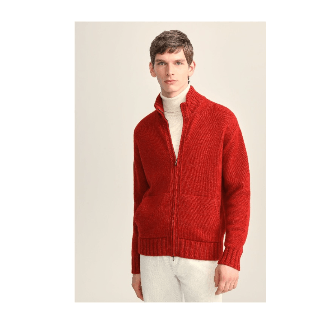 Loro Piana o1srvl11e1224 Snow Wander Bomber Jacket in Red Size US M / EU 48-50 / 2 - 2 Thumbnail