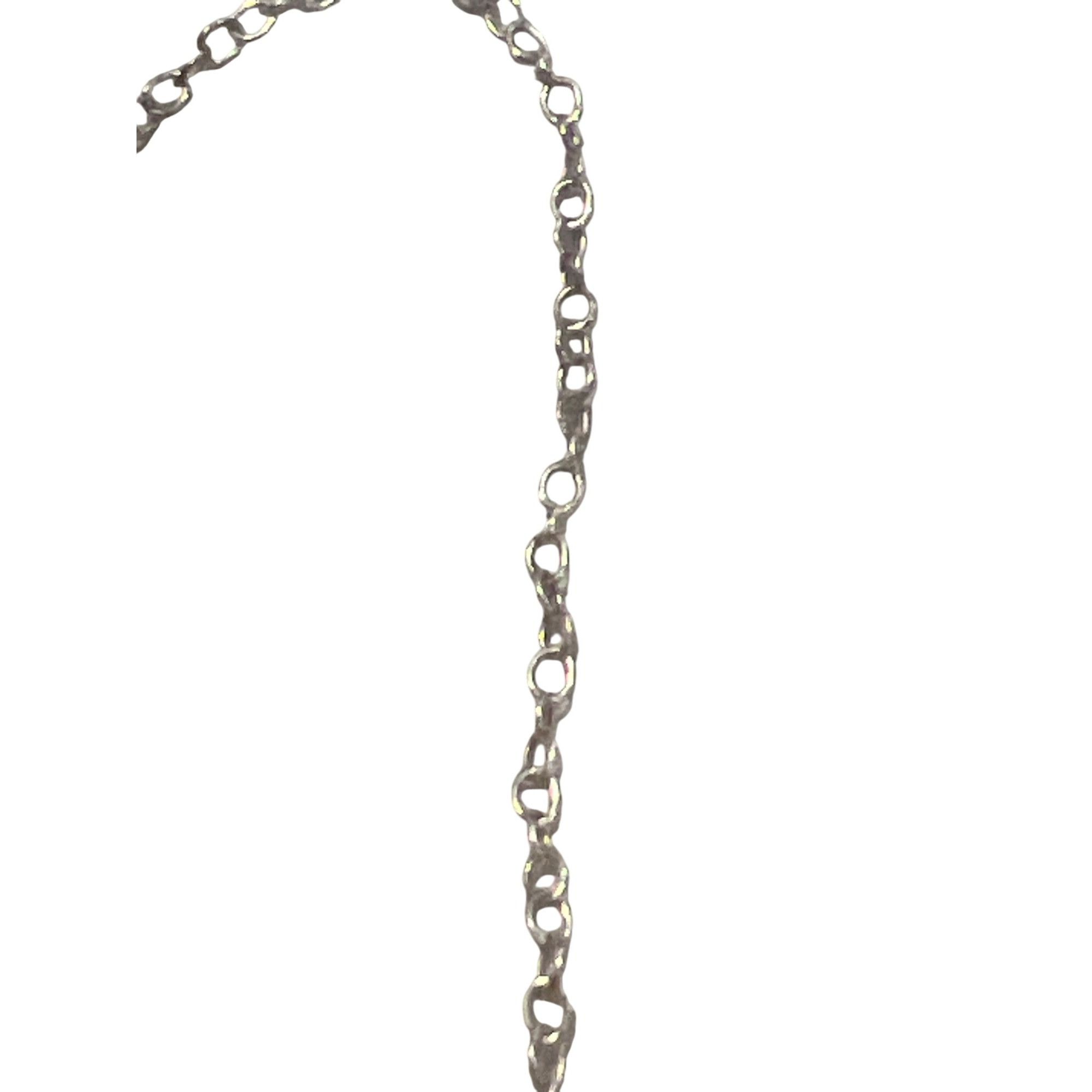Other Vintage Sterling Silver Necklace Howlite Spike Faux Bone Pen Size ONE SIZE - 5 Thumbnail